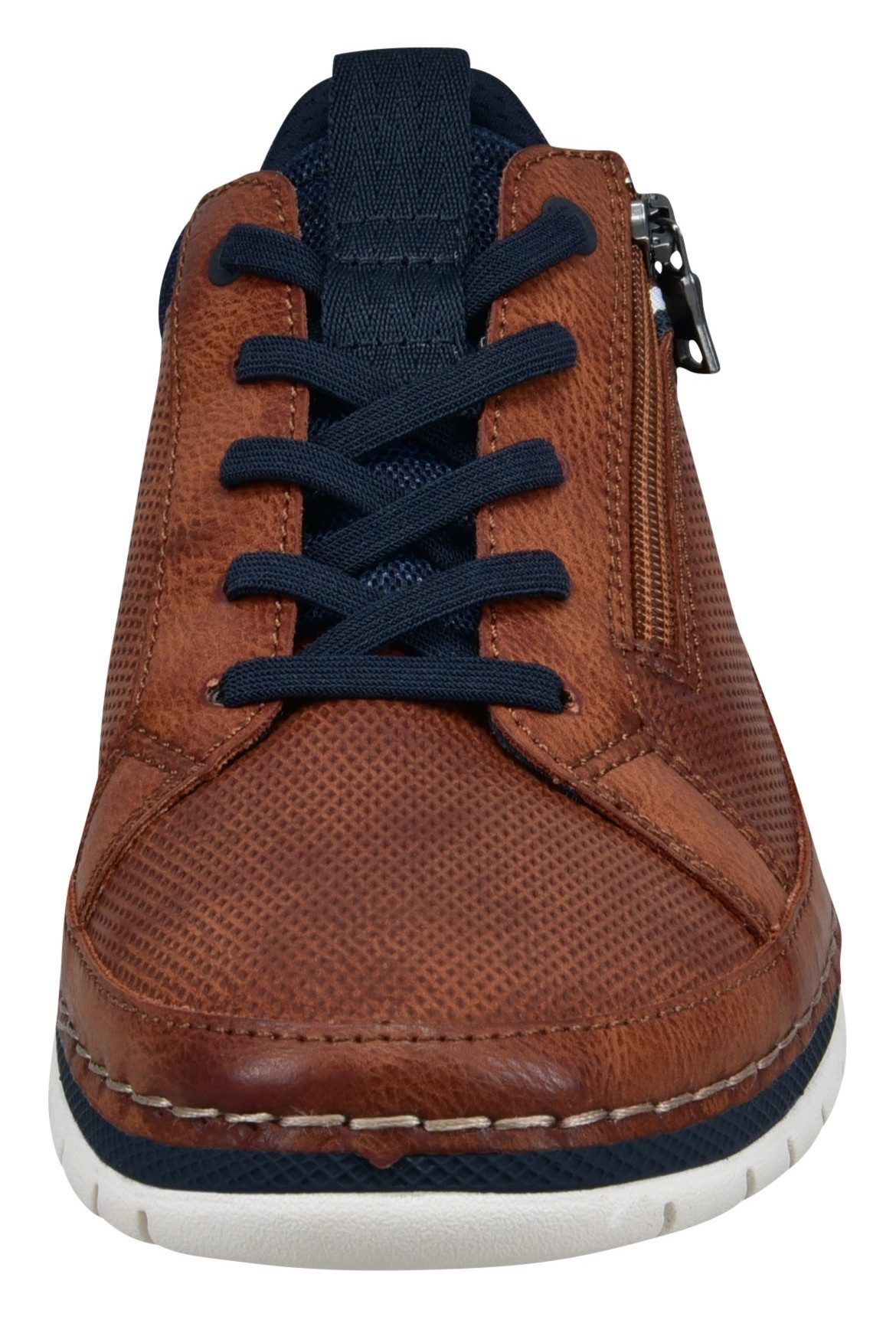 Bugatti Slip-on sneakers , vrijetijdsschoen, halfschoen, slipper met contrast-raamnaad