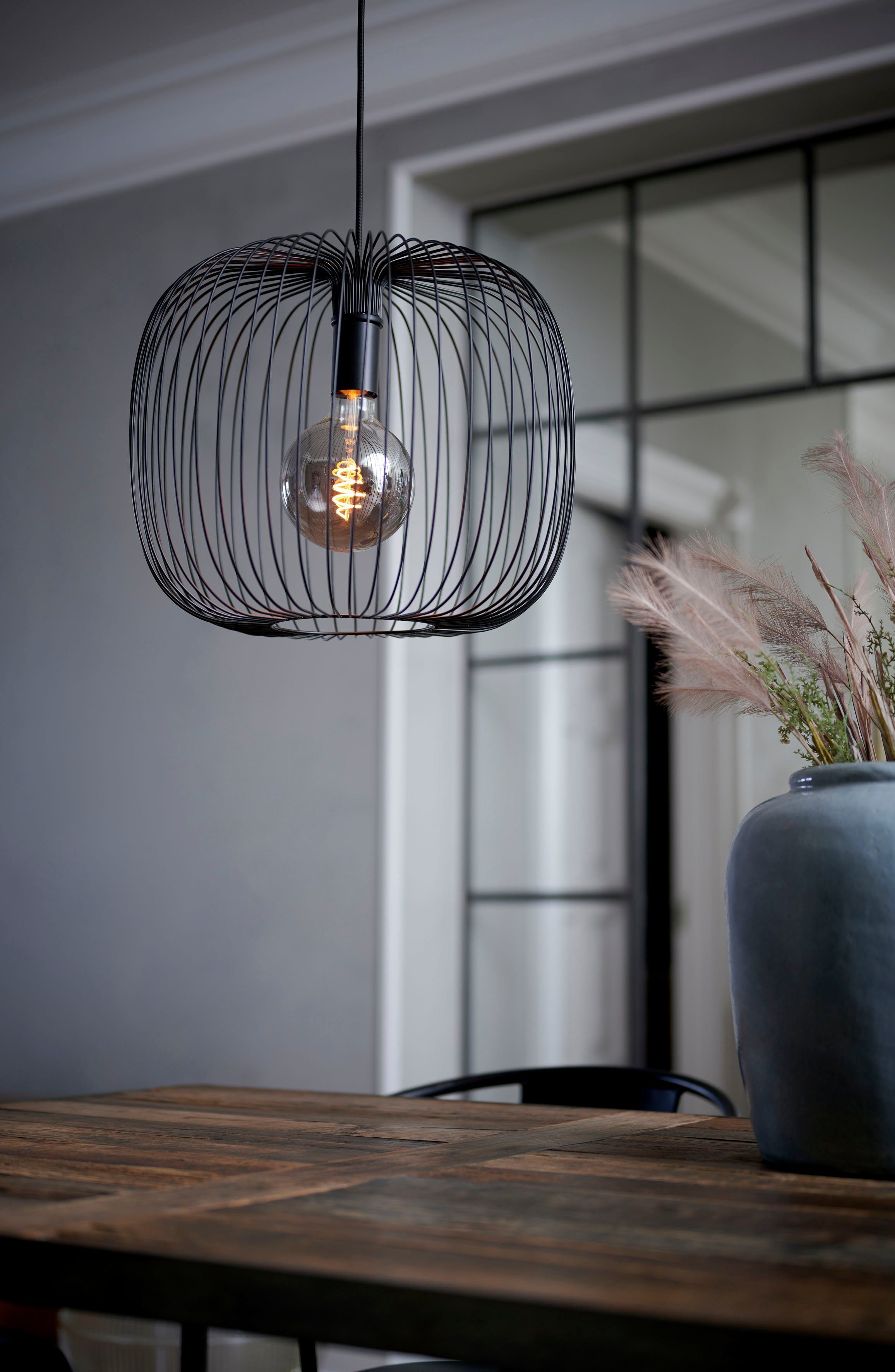Nordlux Hanglamp Beroni Minimalistisch en industrieel ontwerp, voor E27 LED lichtbronnen (1 stuk)