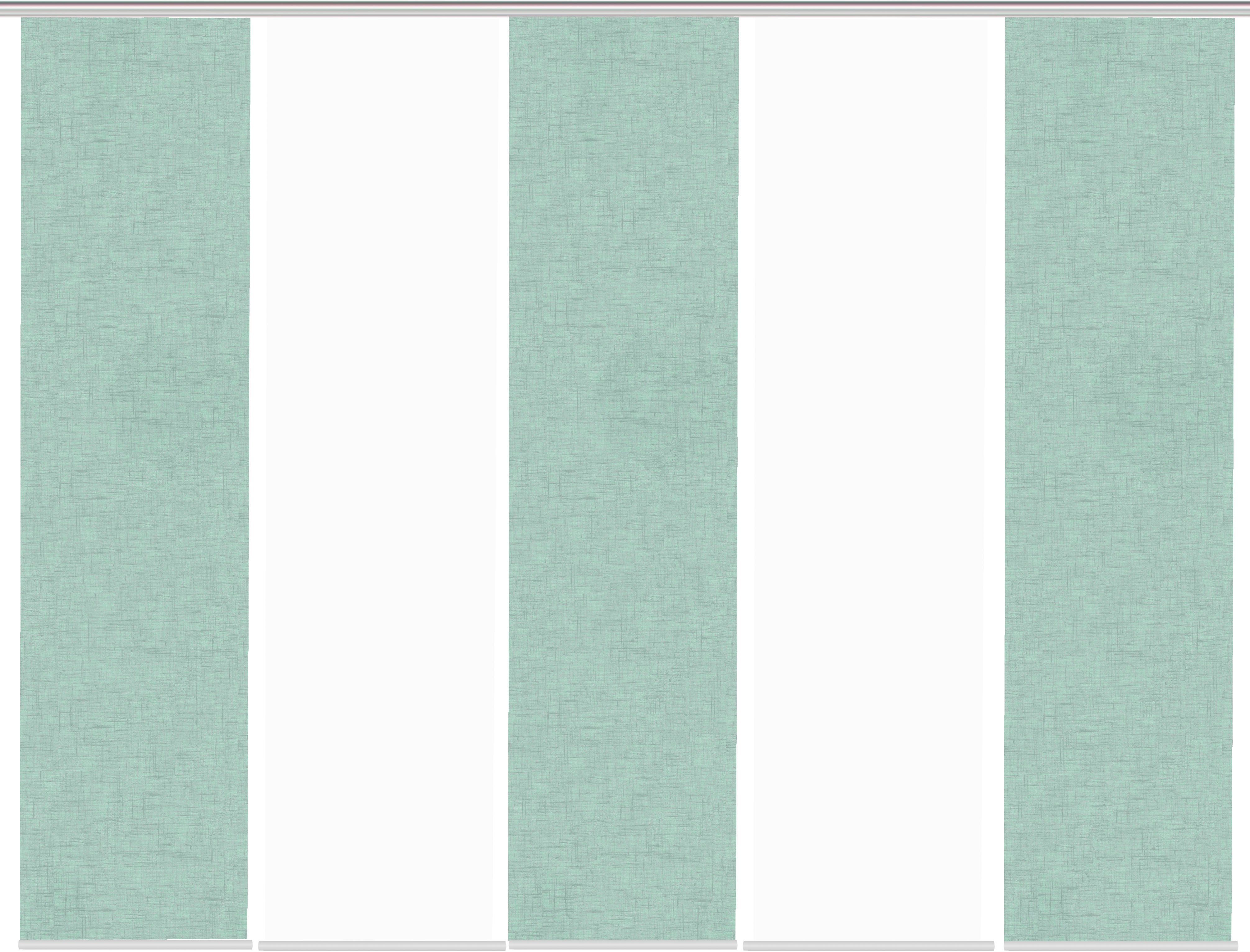 HOME WOHNIDEEN Paneelgordijn PIVE set van 5 Paneelgordijn Digidruk 5-delige set PIVE (5 stuks)