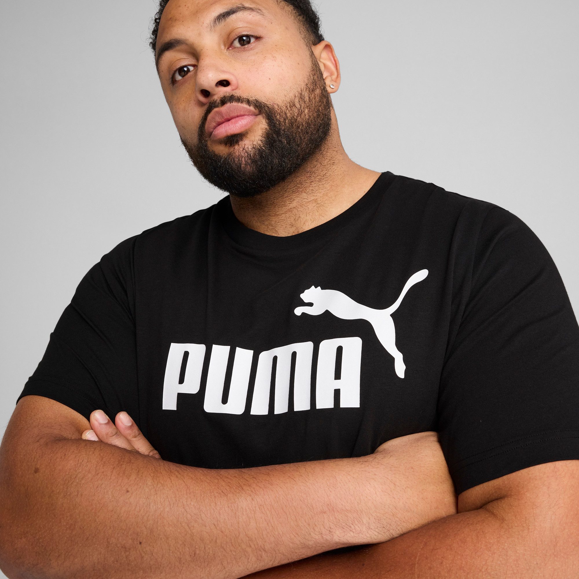 PUMA T-shirt ESS NO. 1 LOGO TEE Basic heren T-shirt met logo