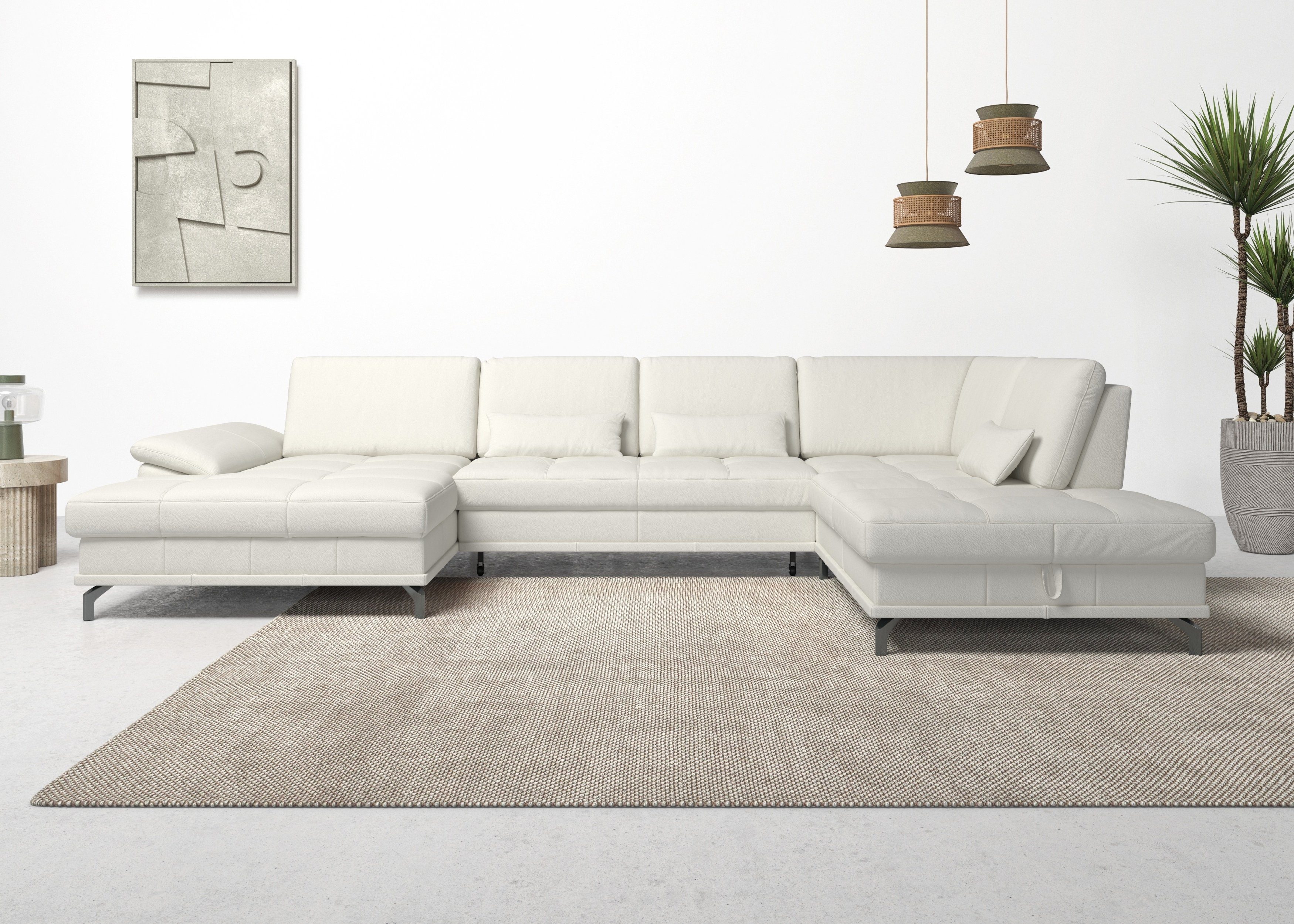 Places of Style Zithoek Costello U-vorm, met zitdiepteverstelling, armleuningverstelling en