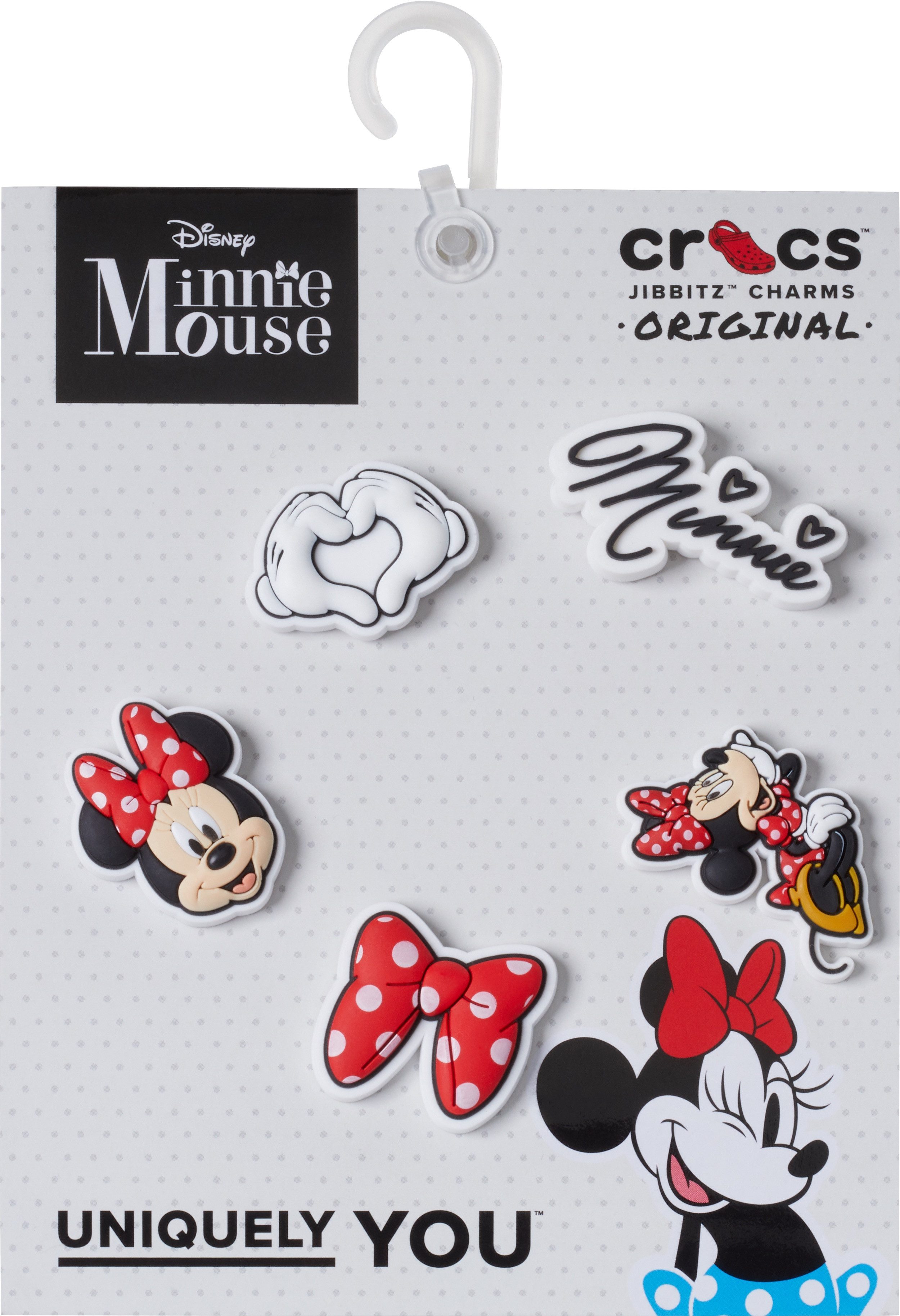 Crocs Schoenbutton Jibbitz™ Minnie Dress (set, 5-delig, Geen speelgoed. Niet geschikt voor kinderen jonger dan 3 jaar)