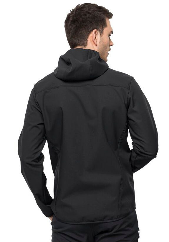 Jack Wolfskin Softshell-jack BORNBERG HOODY winddicht, waterafstotend