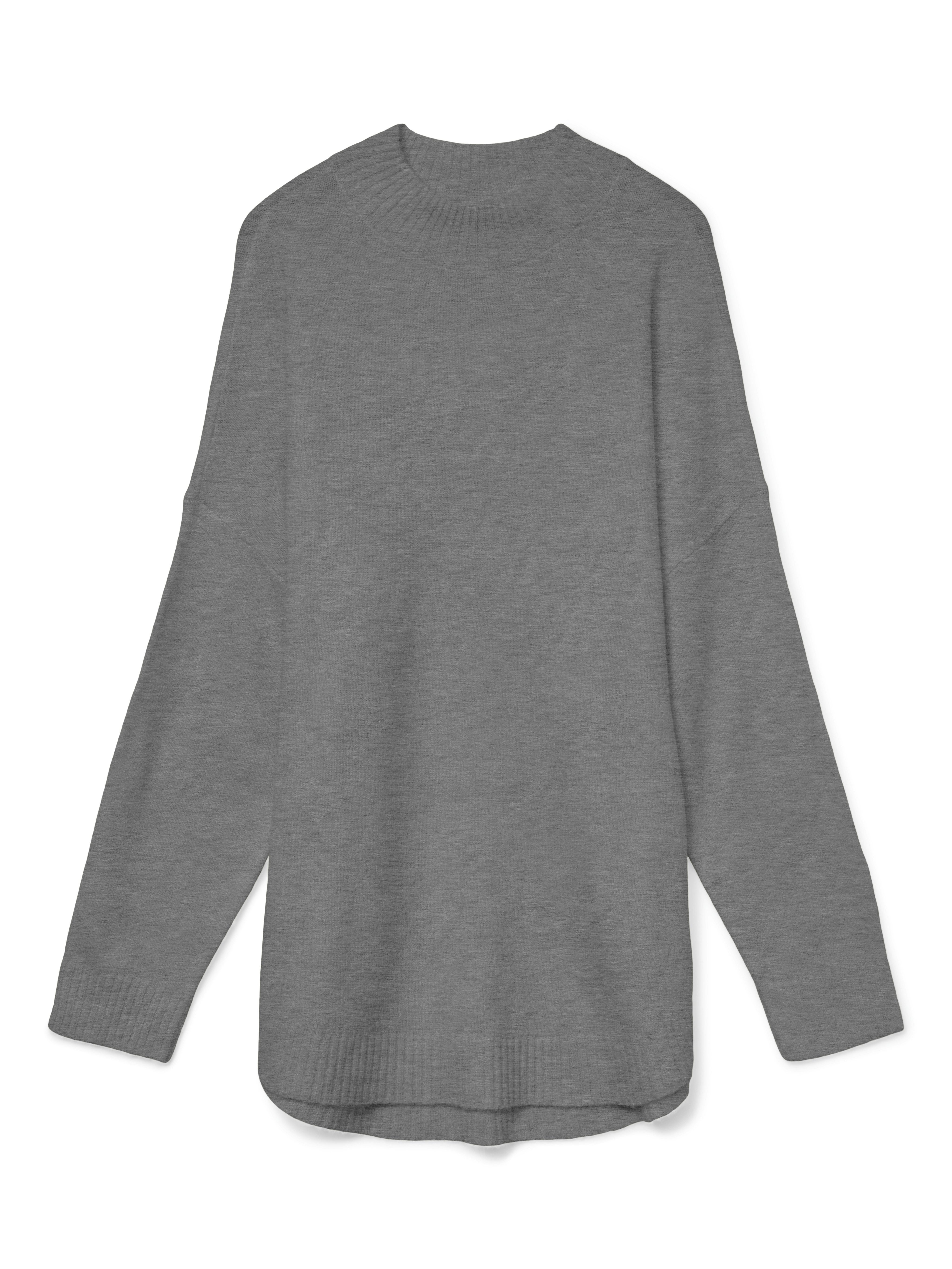 Vero Moda Gebreide trui VMPLAZA LS HIGHNECK LONG PULLOVER GA BOO