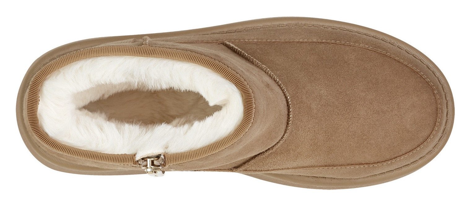 Tamaris Winterlaarzen , plateau, korte enkellaars, ankleboots met binnenrits
