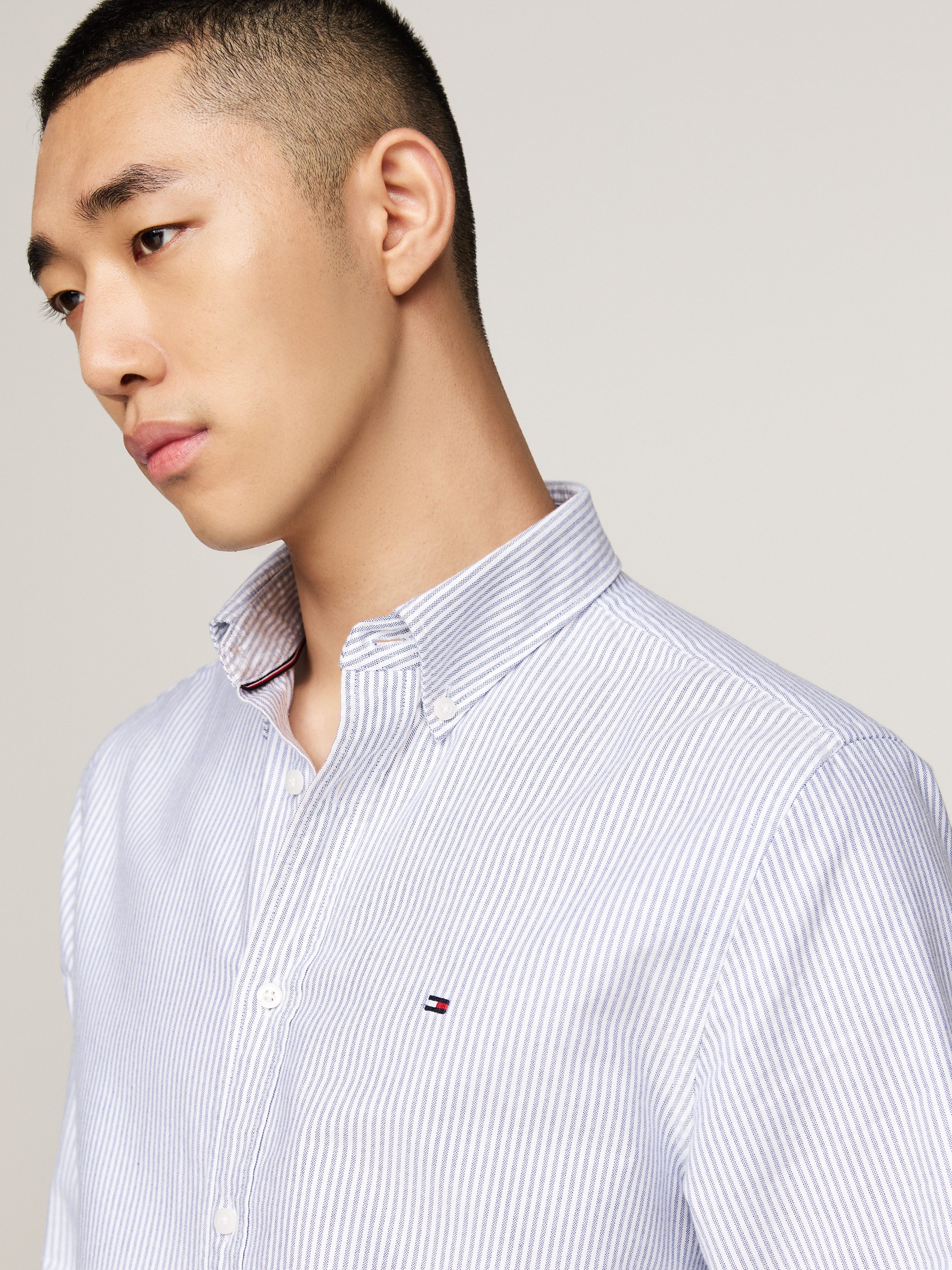 Tommy Hilfiger Overhemd met lange mouwen HERITAGE OXFORD STRIPE RF SHIRT