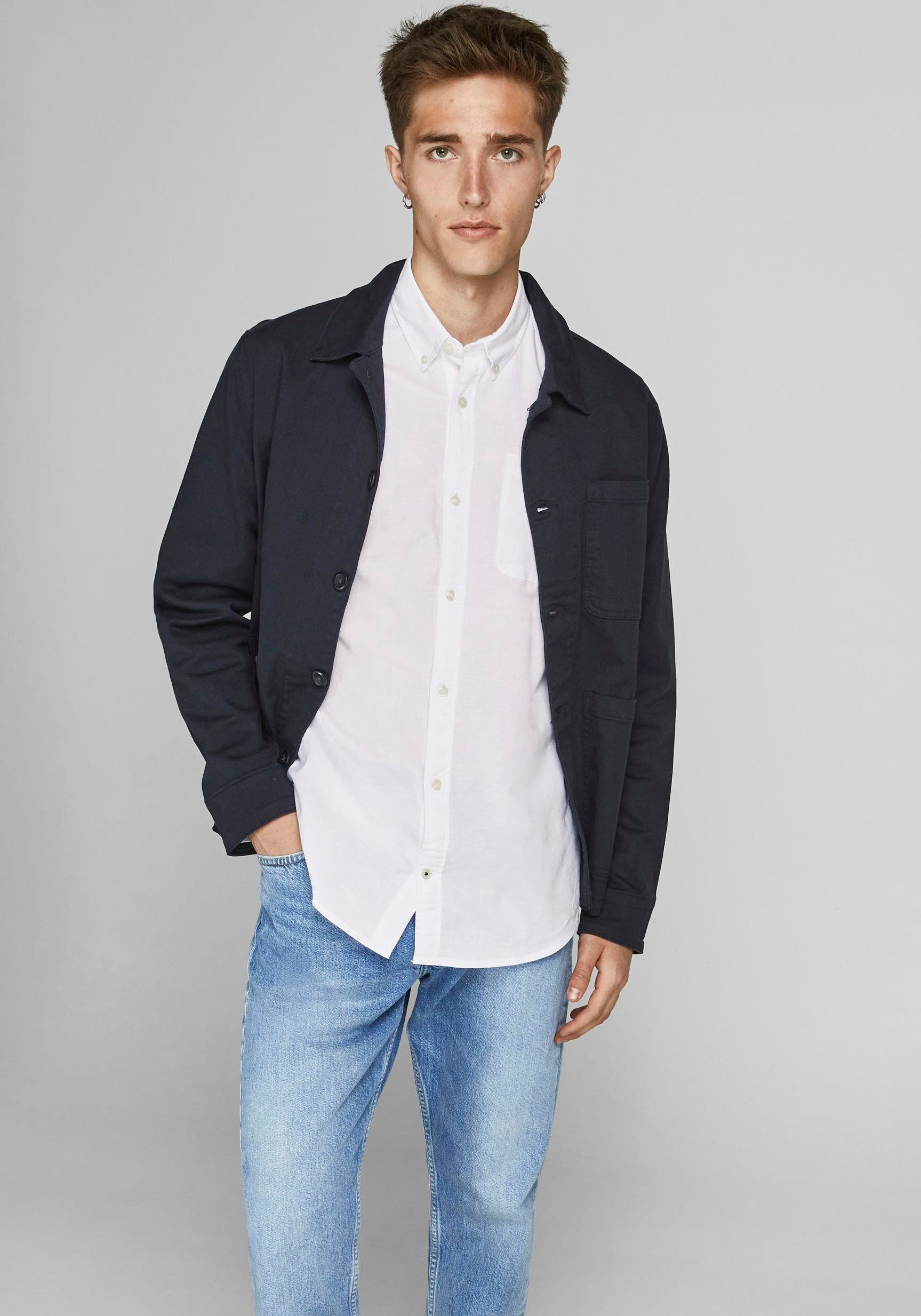 Jack & Jones Overhemd met lange mouwen OXFORD SHIRT