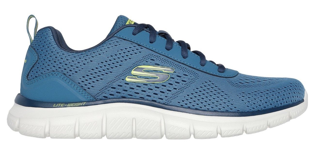 Skechers Slip-on sneakers TRACK-LESHUR Vrijetijdsschoen, trainingsschoen, instapschoen in materiaalmix