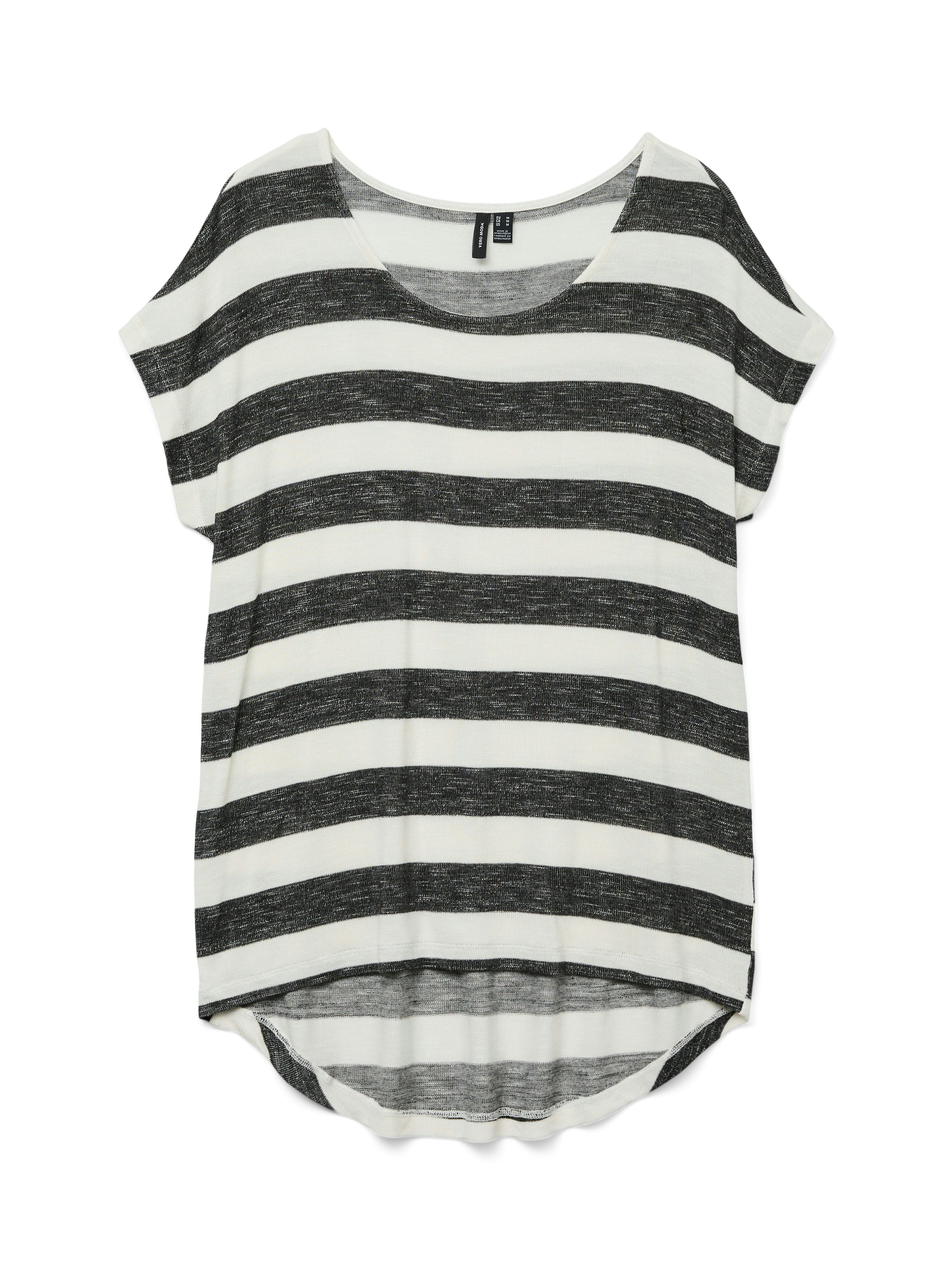 Vero Moda Shirt met korte mouwen VMWIDE STRIPE SL TOP GA JRS NOOS