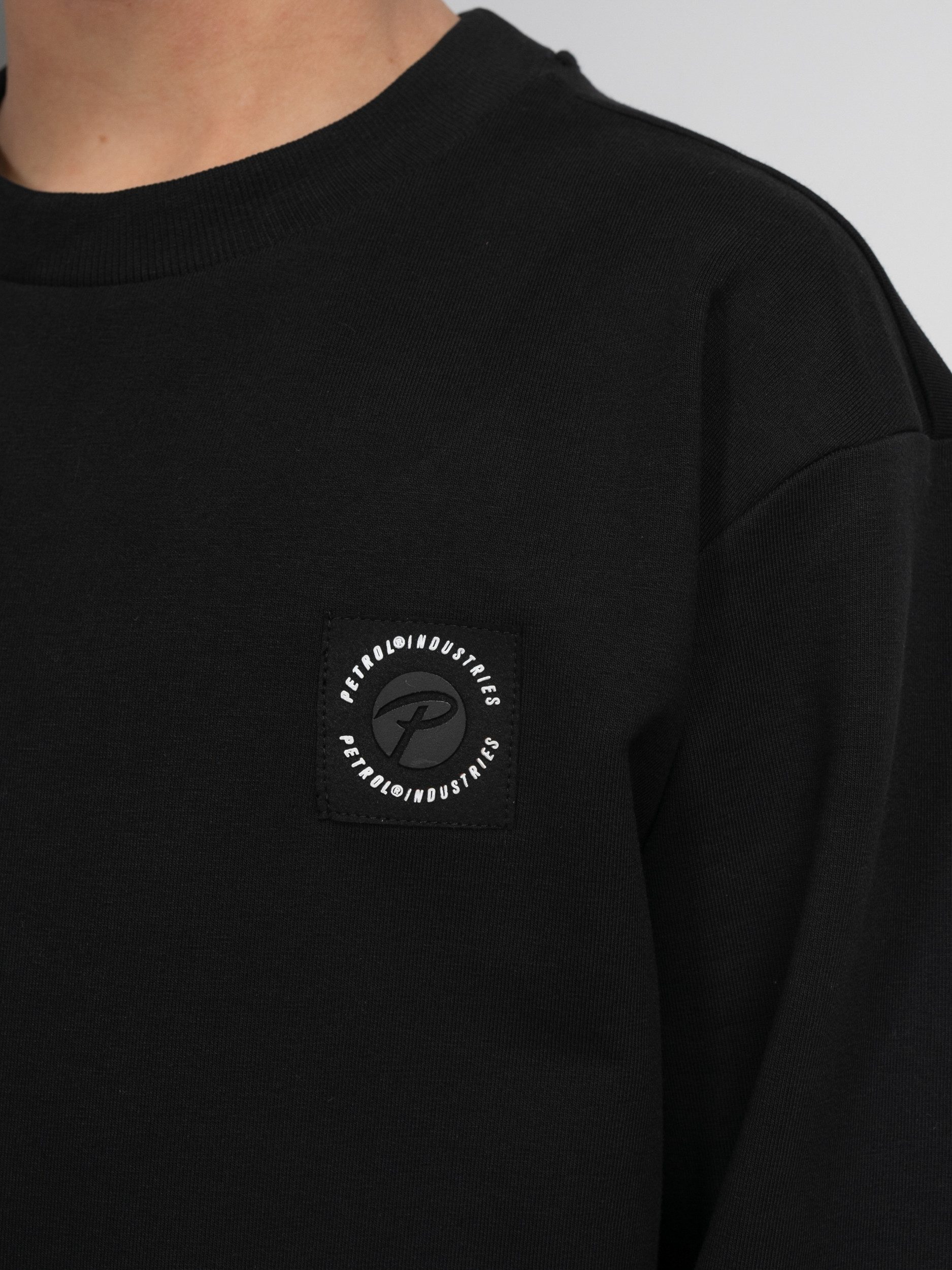 Petrol Industries Sweater met reliëf op de borst