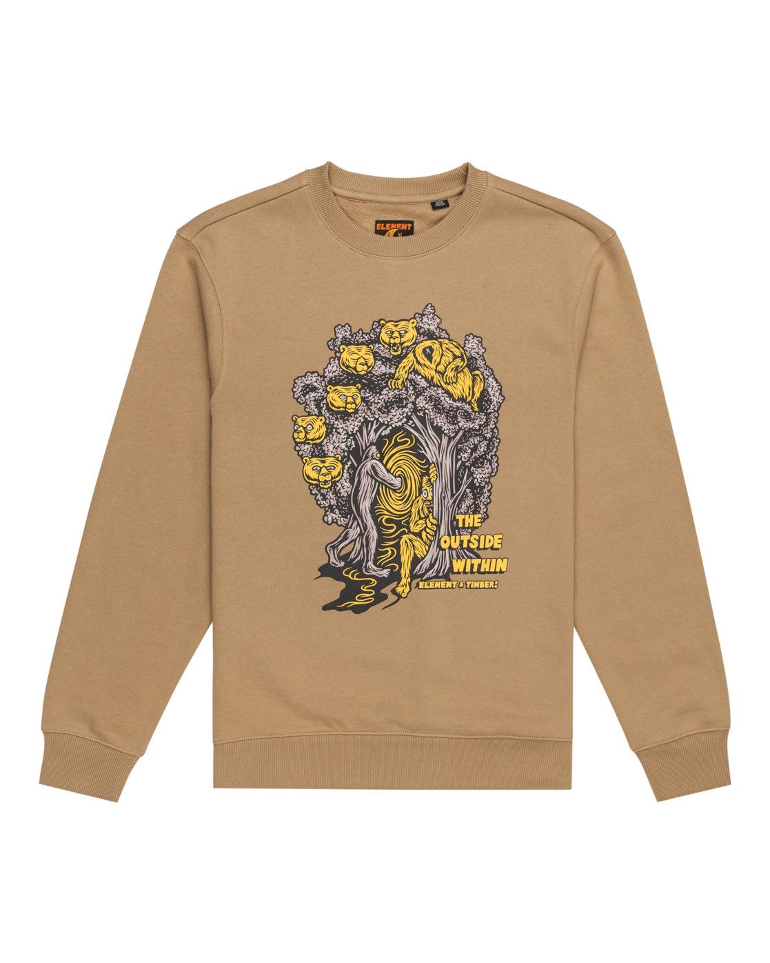 Element Sweatshirt The Portal heren sweaters maat S groen