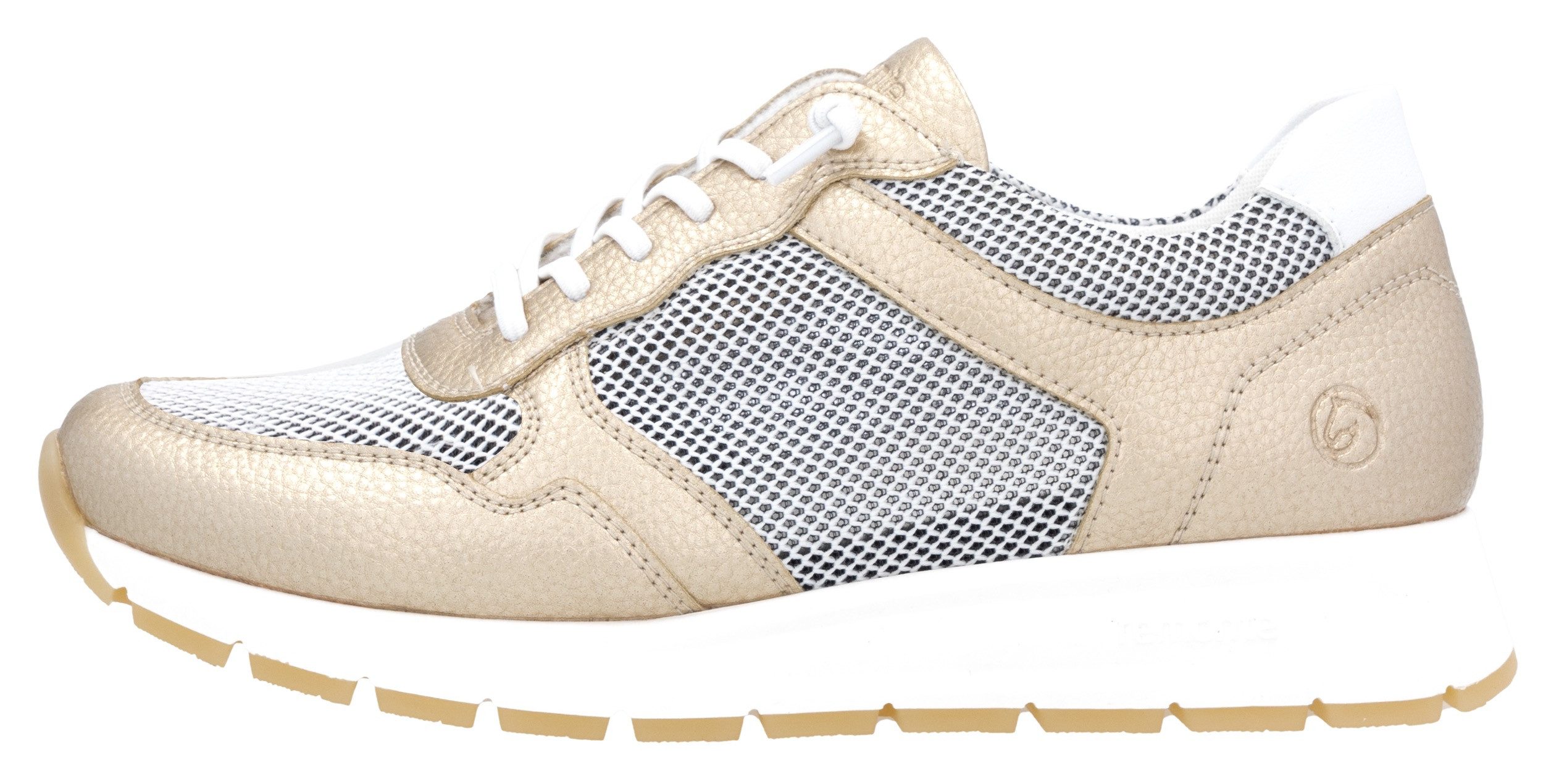 Remonte Slip-on sneakers Elisabeth Hurley-Collection , vrijetijdsschoen, lage schoen, veterschoen met schachtpadding