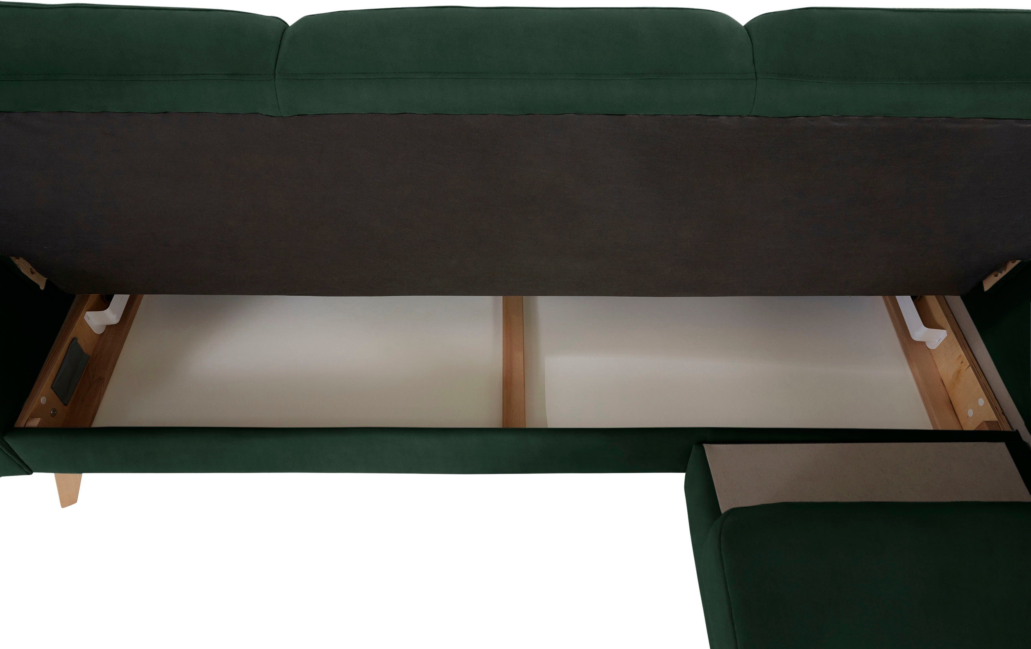 exxpo - sofa fashion Hoekbank Nappa, compact en comfortabel, handig, tijdloos design, L-vorm