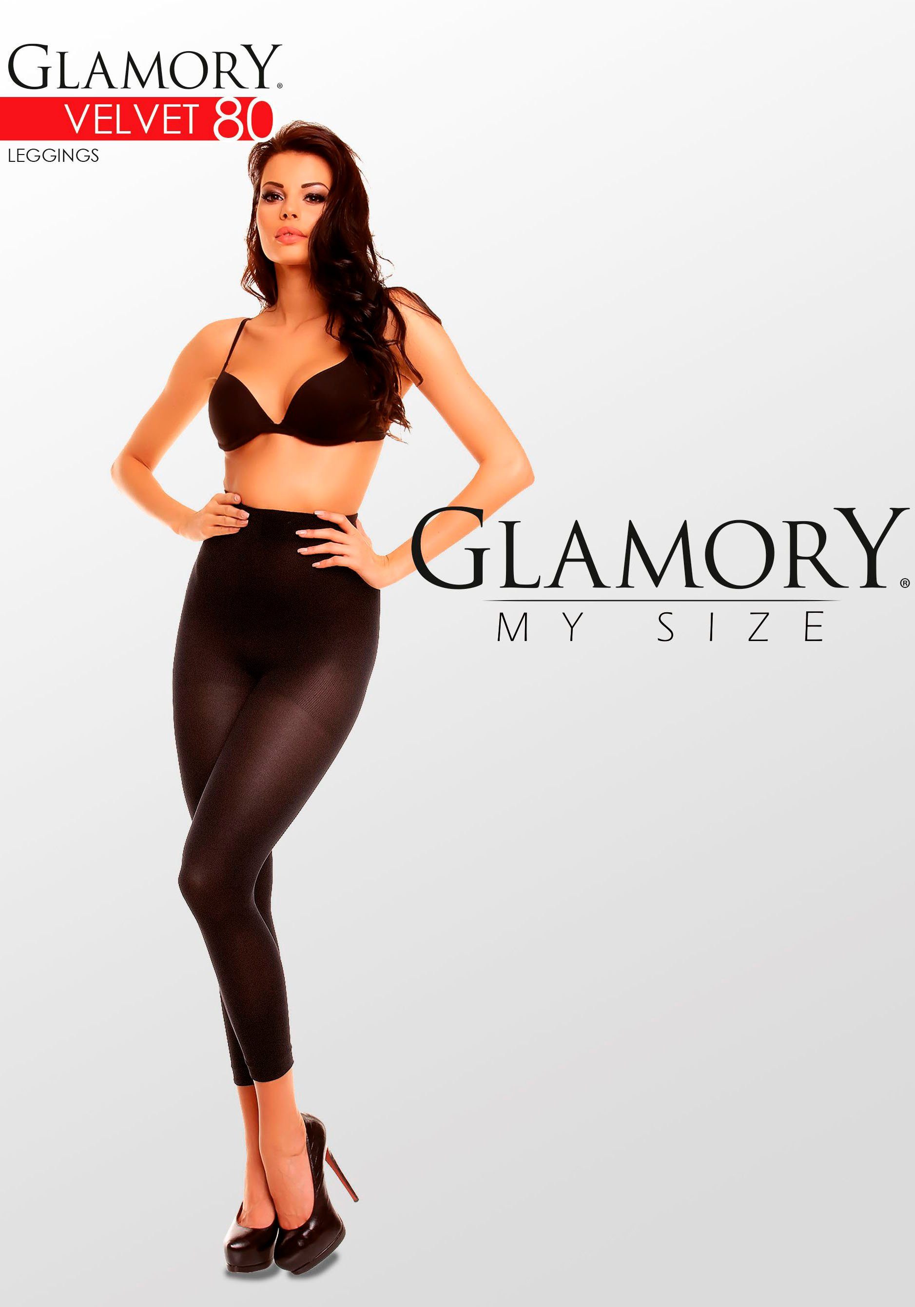 GLAMORY Legging Velvet 80 den, ondoorzichtig, zijdeachtig mat, tot maat 62 (1-delig)
