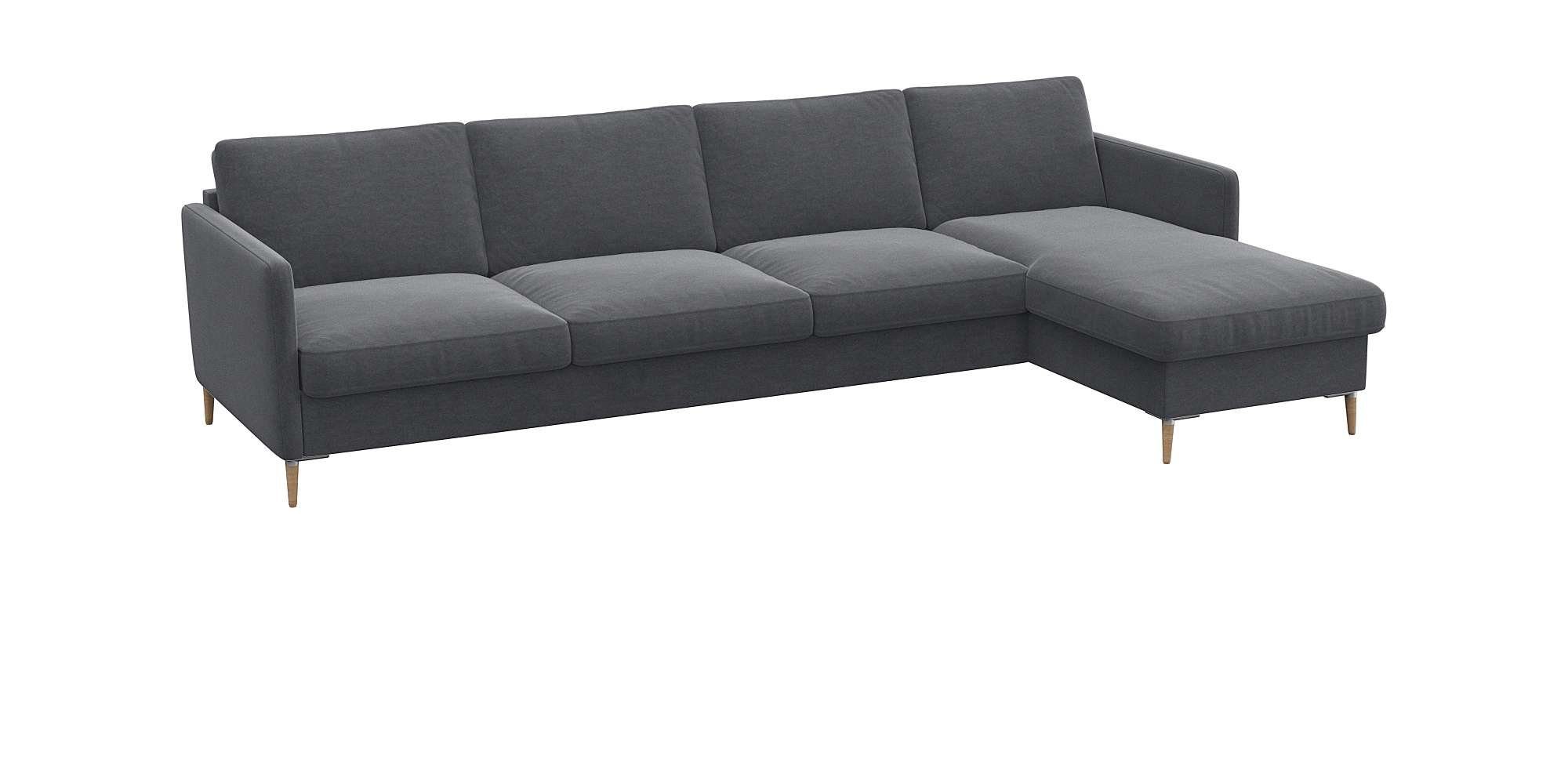 FLEXLUX Hoekbank Fiore, L-vorm, comfortabel en aangenaam door hoogwaardige zitopbouw