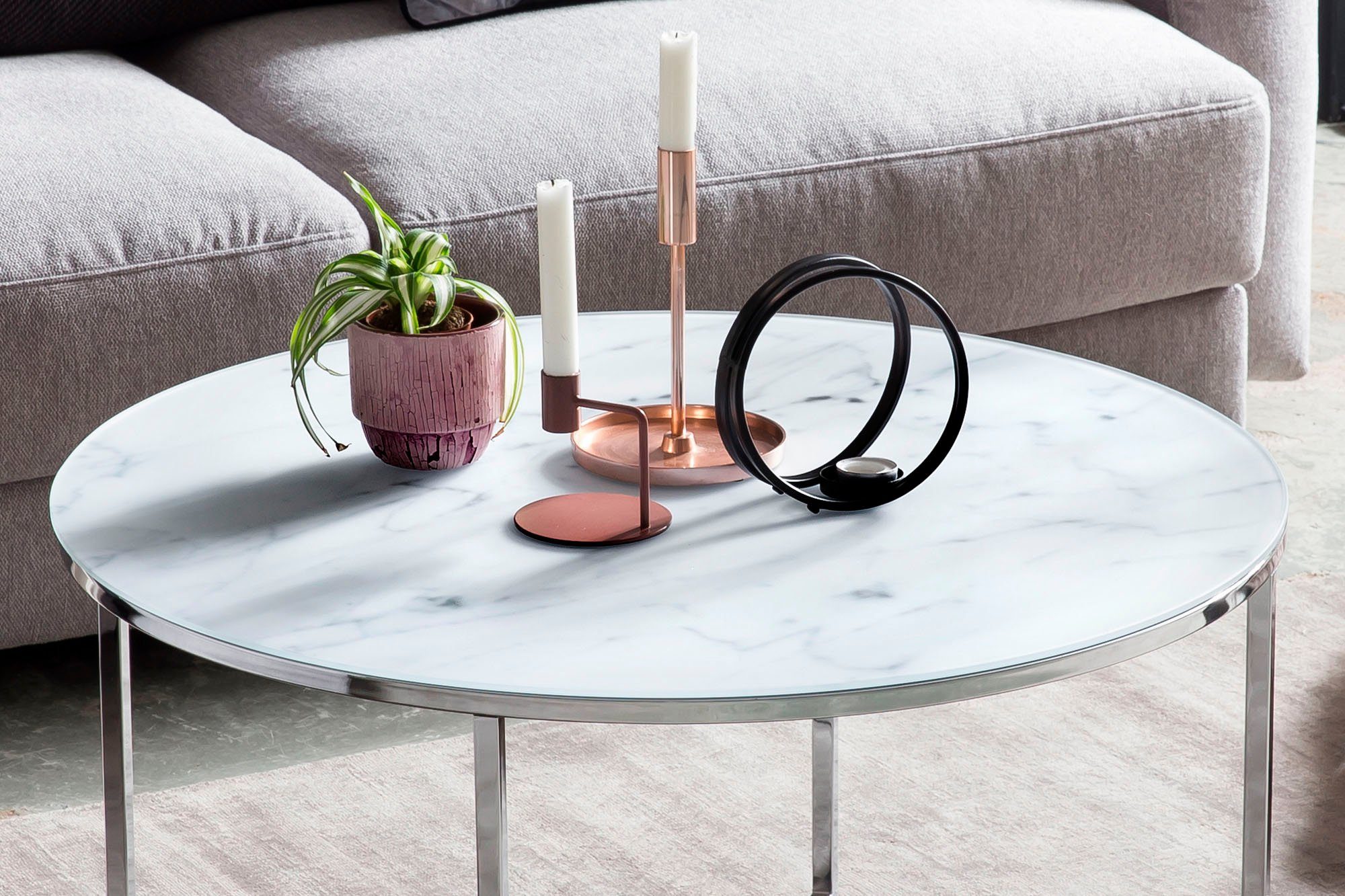 SalesFever Salontafel Tafelblad in marmerlook