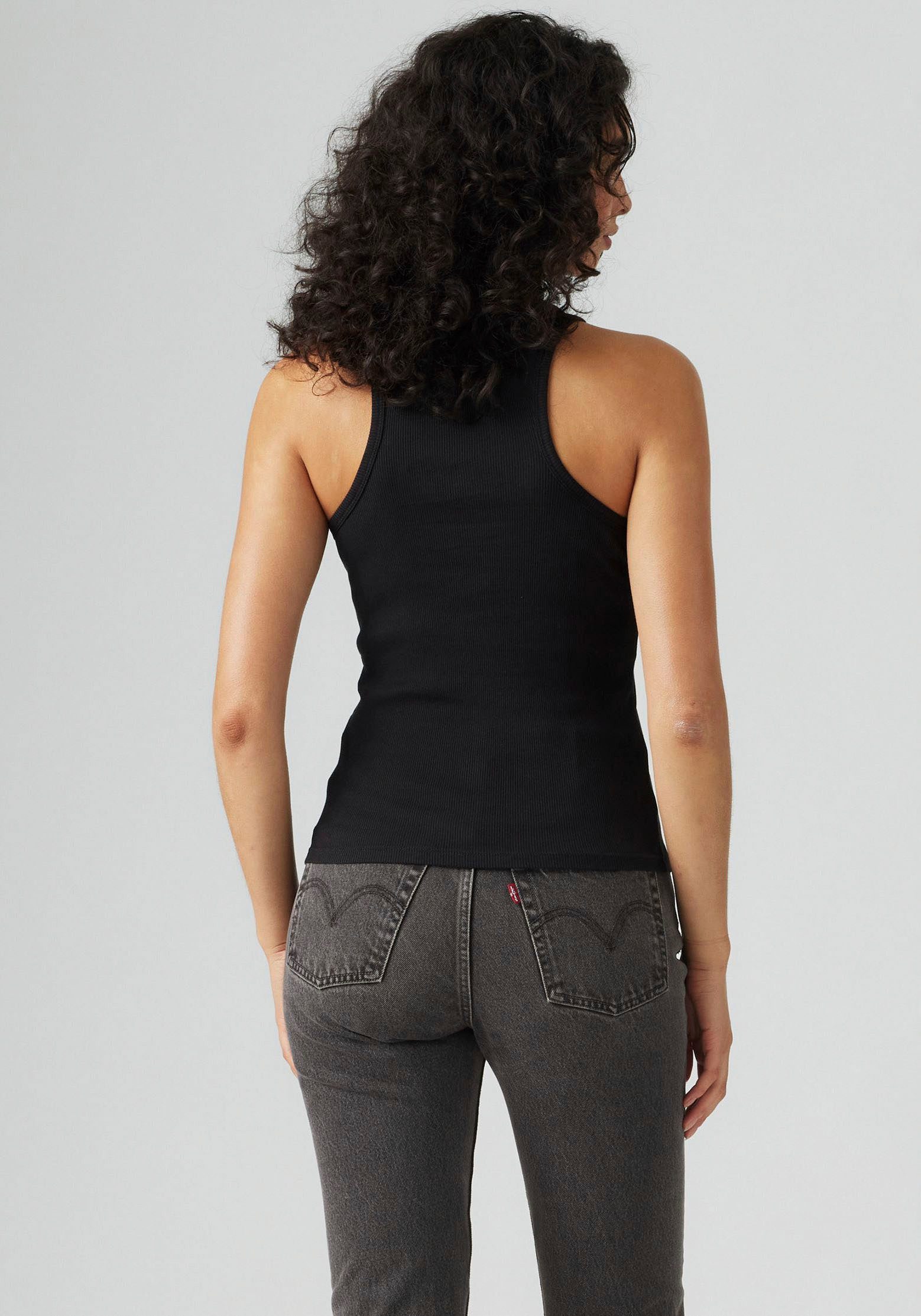 Levi's® Geribde tanktop GRAPHIC GEMINI met logo-borduurwerk en structuur-look