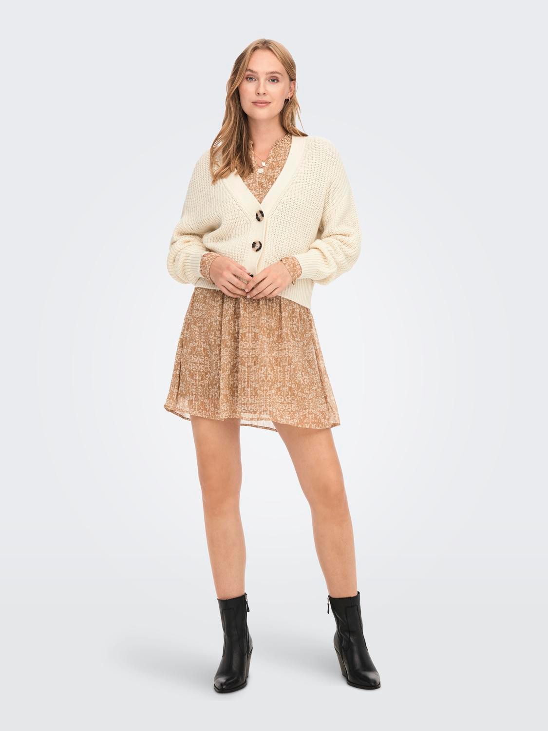JDY Vest JDYJUSTY L/S SHORT CARDIGAN KNT NOOS