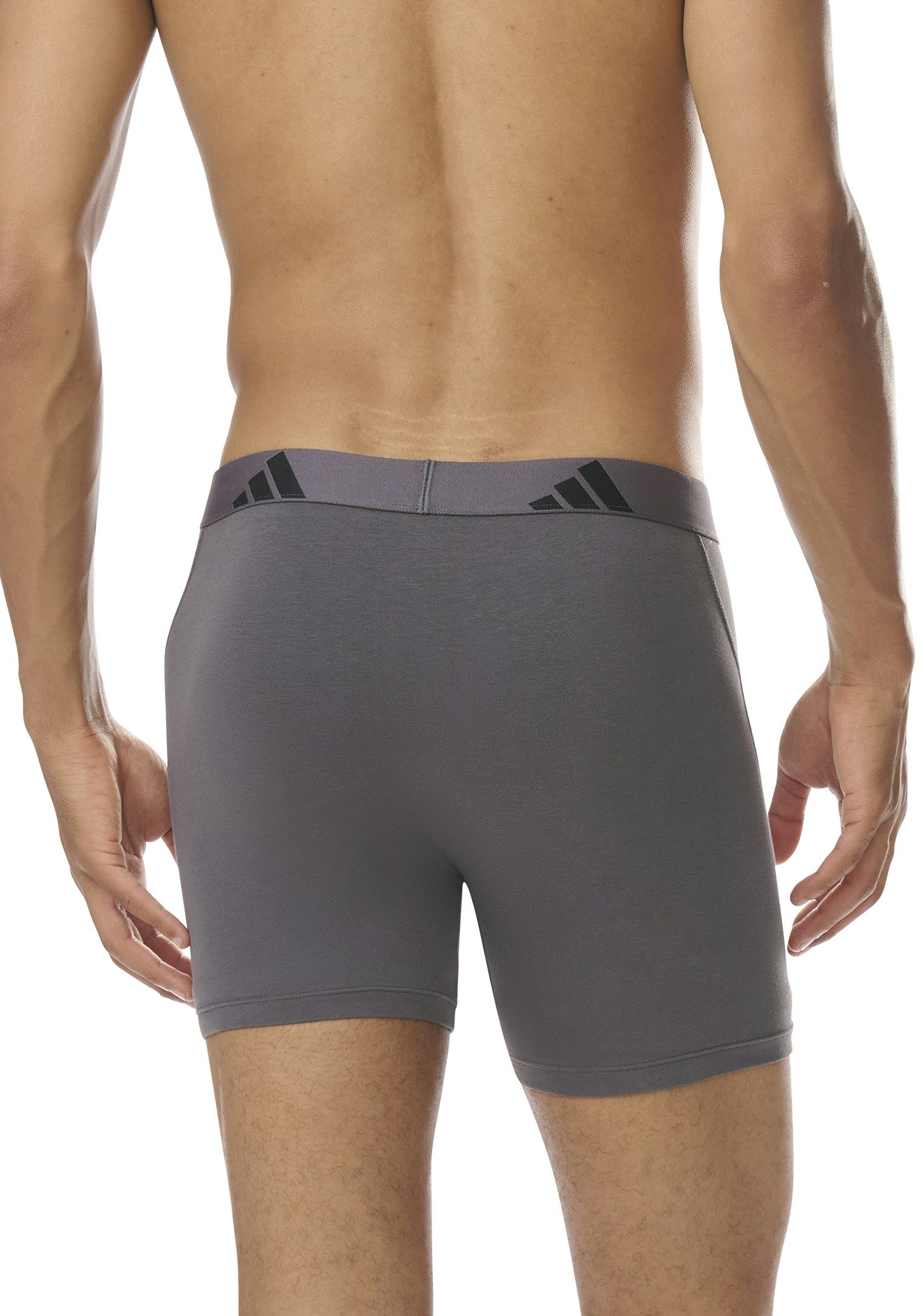 adidas Sportswear Boxershort Active Flex Cotton met iets langere pijp (Set van 3)
