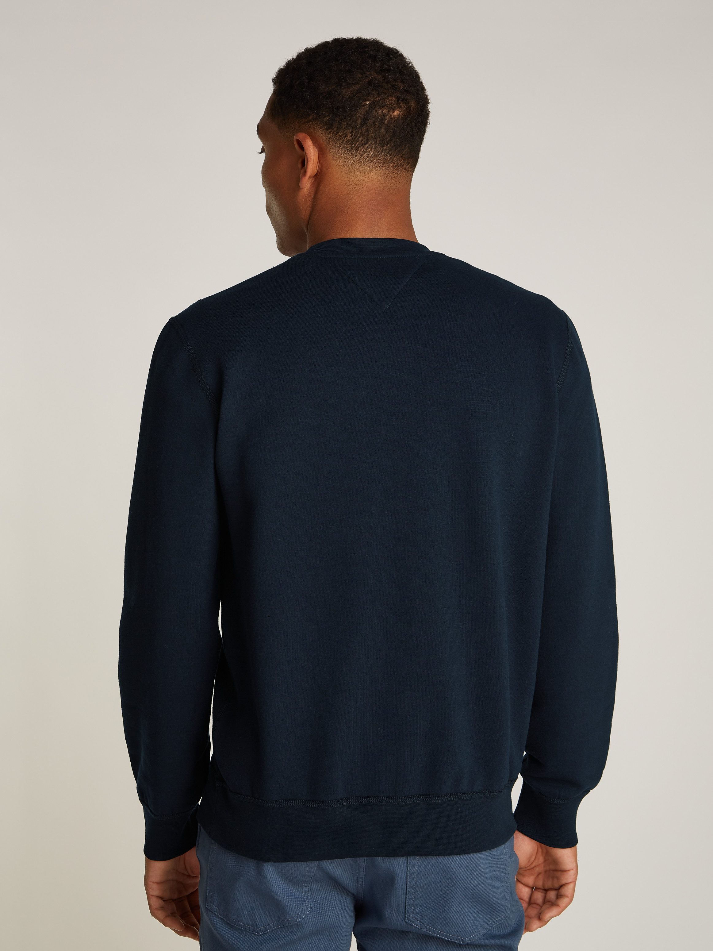 Tommy Hilfiger Sweatshirt ESSENTIAL FLEECE CREWNECK met tommy hilfiger logoborduursel