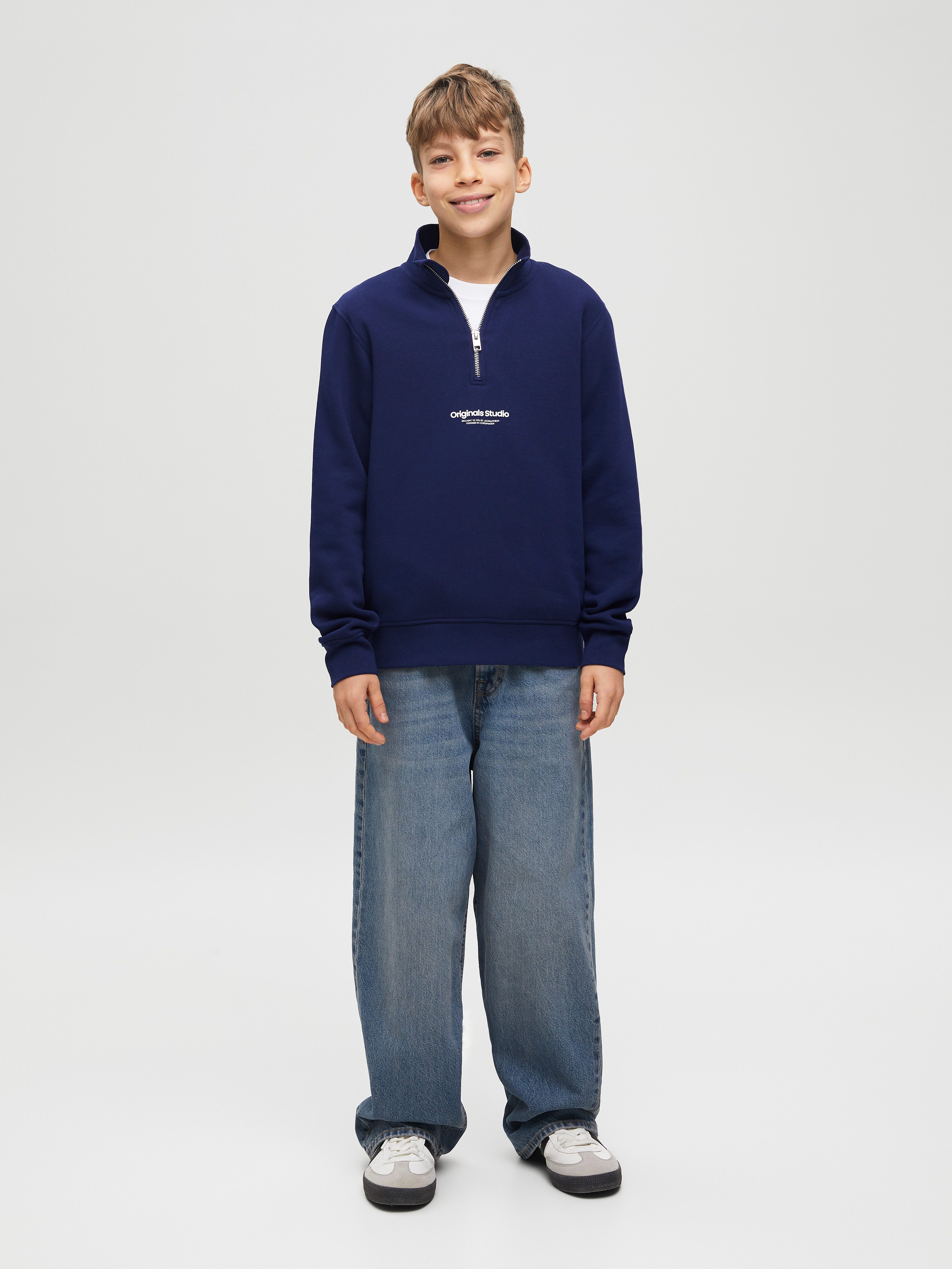 Jack & Jones Junior Sweatshirt JORVESTERBRO SWEAT QUARTER ZIP NOOS JNR