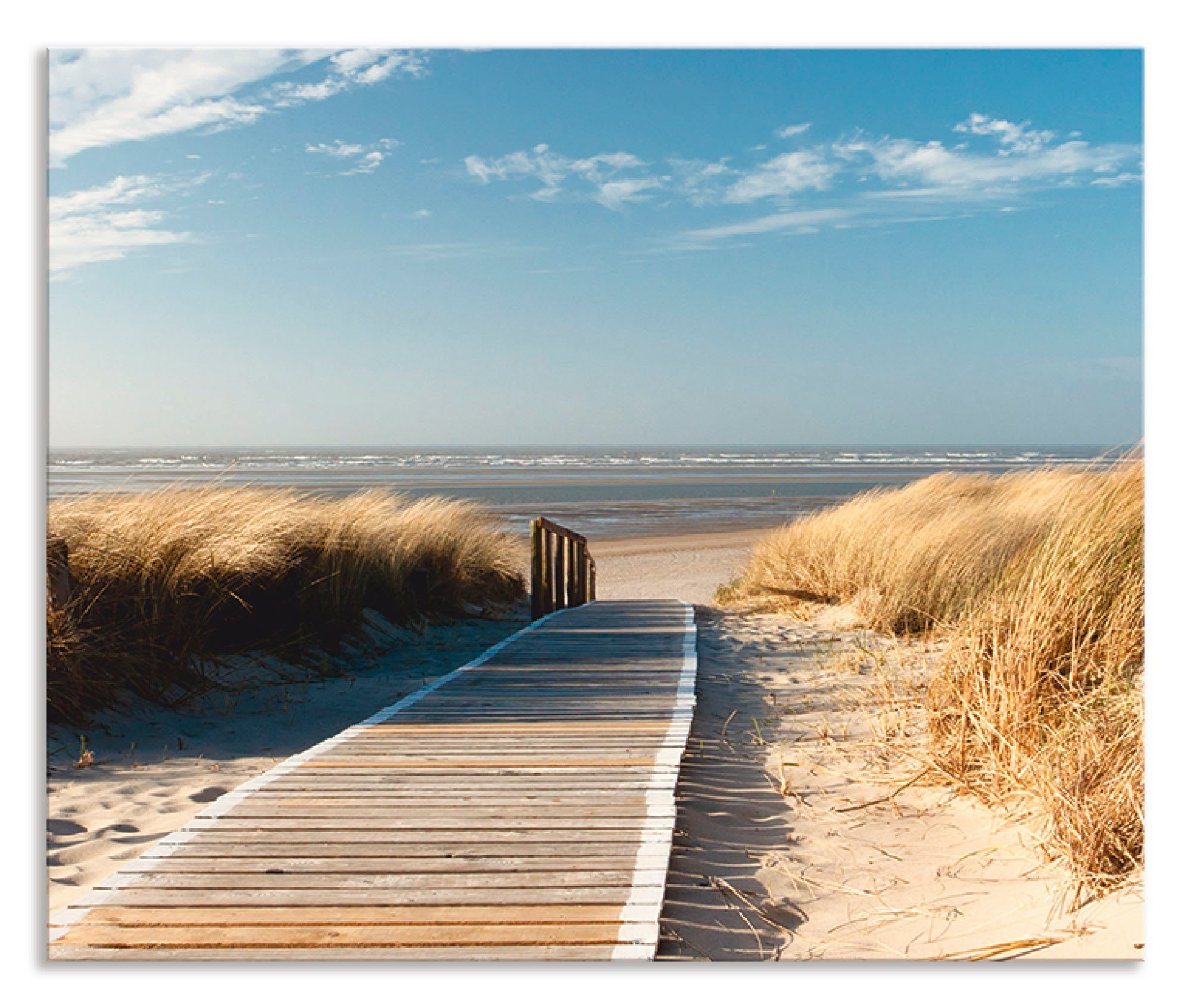 Artland Keukenwand Noordzeestrand op Langeoog - pier zelfklevend in vele maten - spatscherm keuken achter kookplaat en spoelbak als wandbescherming tegen vet, water en vuil - achte