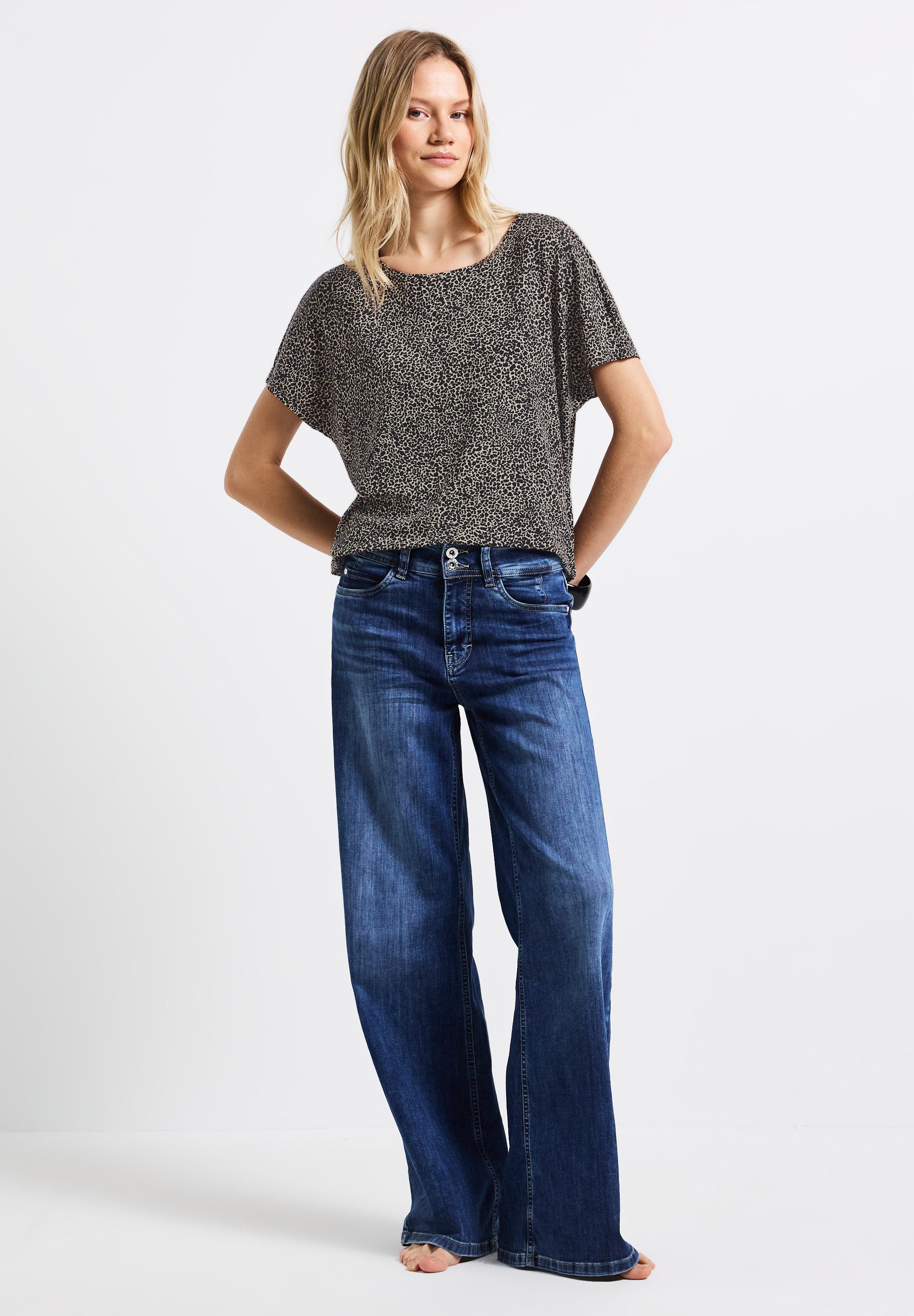 STREET ONE Shirt met print met animal-print