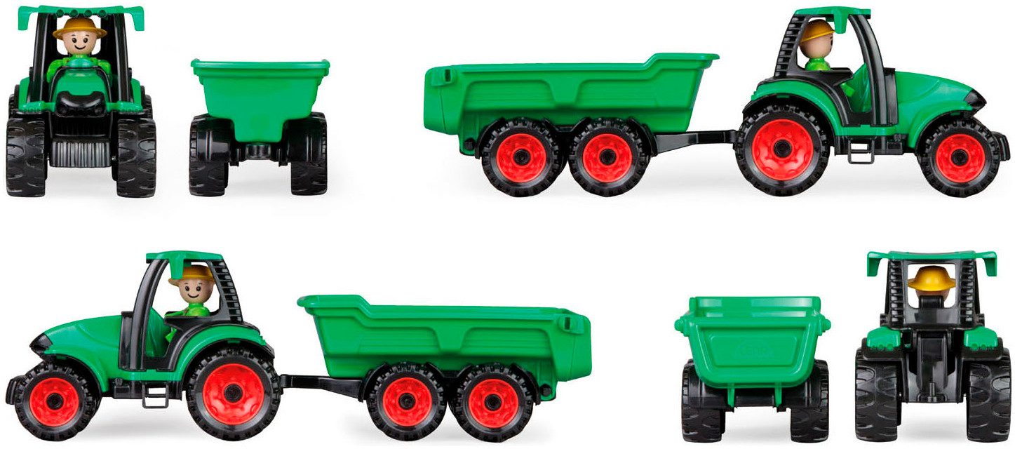 Lena® Speelgoed-tractor Truckies met hanger, inclusief speelfiguur, made in europe