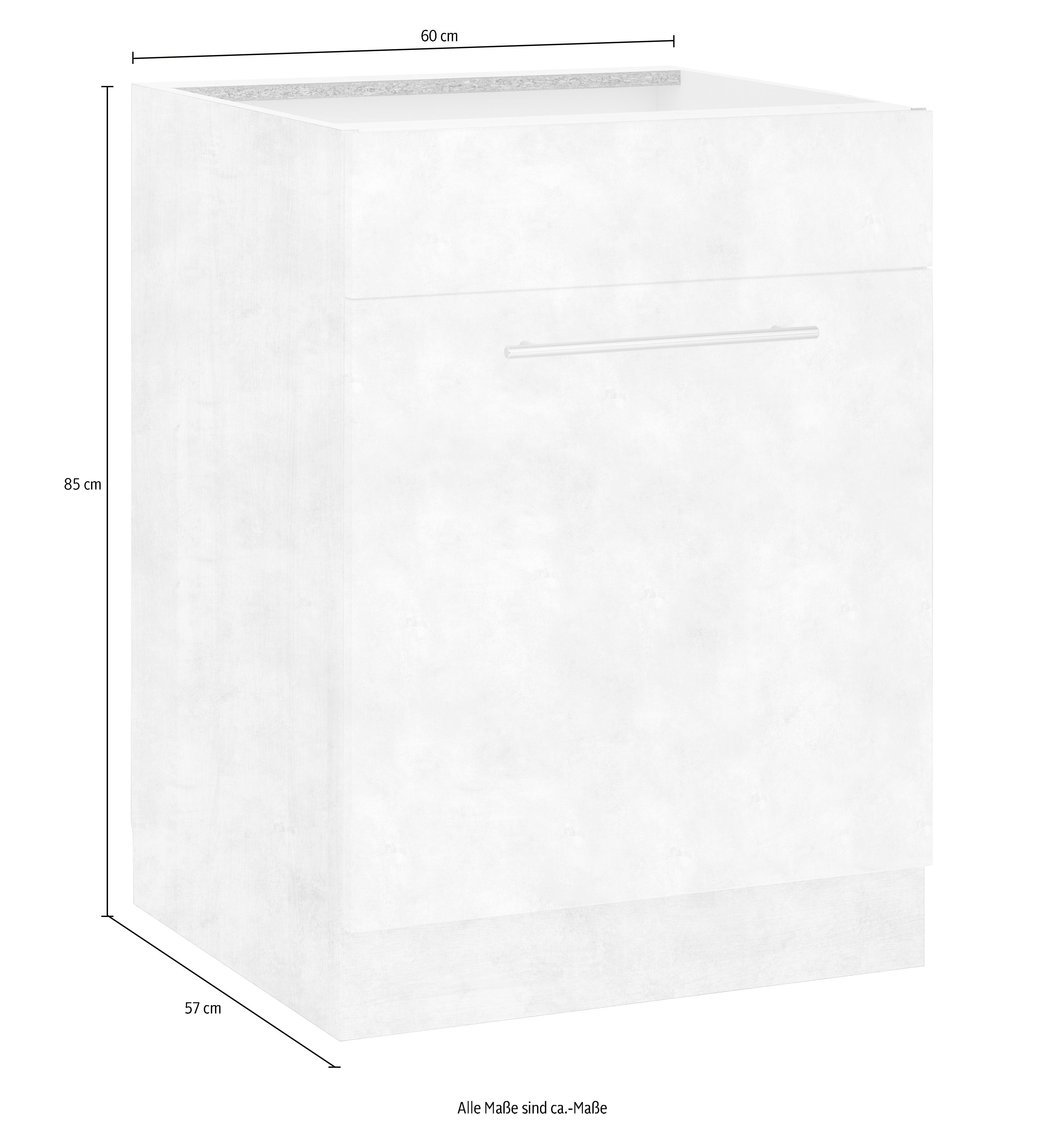 wiho Küchen Gootsteenkast Flexi2 Breedte 60 cm