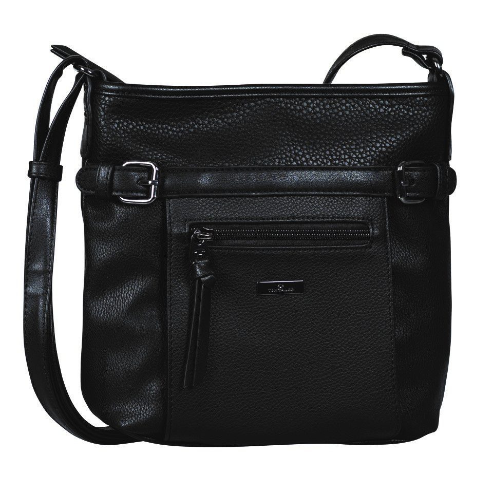Tom Tailor Schoudertas Juna met details in metallic-look
