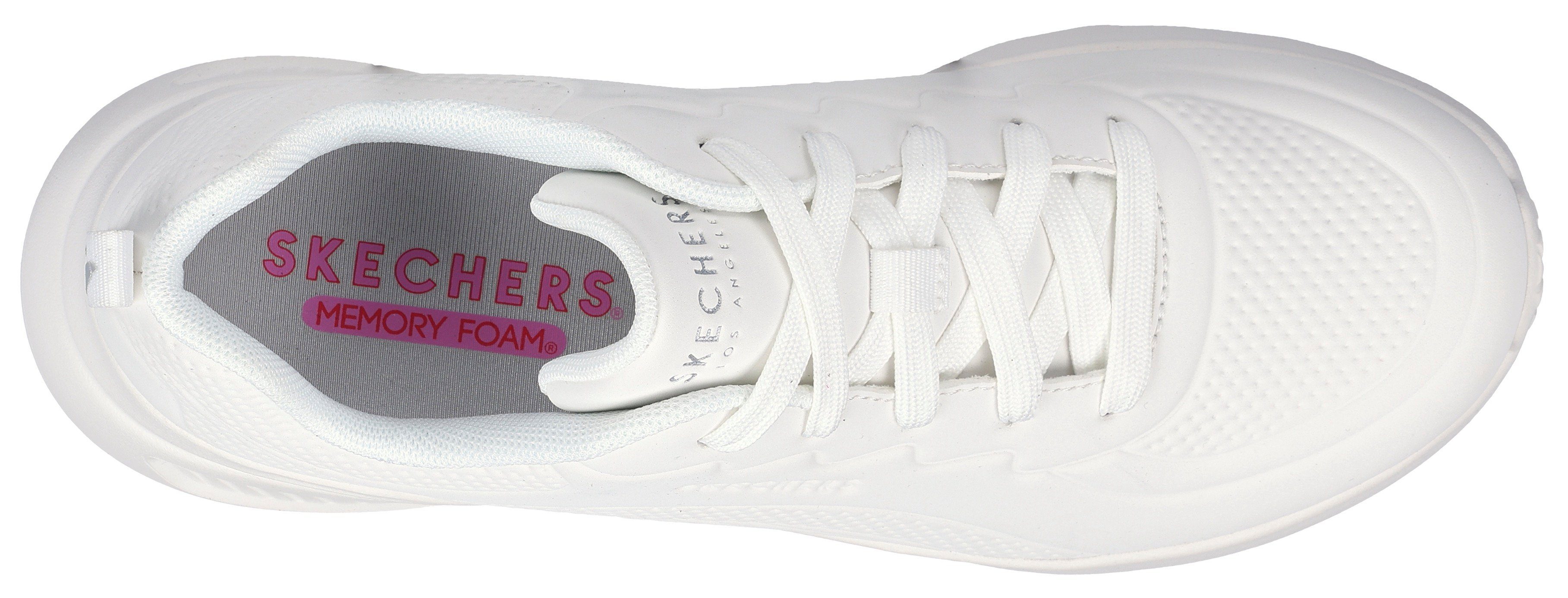 Skechers Sneakers UNO LITE Vrijetijdsschoen, lage schoen, veterschoen in monochrome look