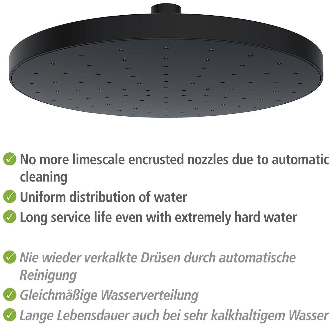 WENKO Regendouchekop Automatic Cleaning (1-delig)
