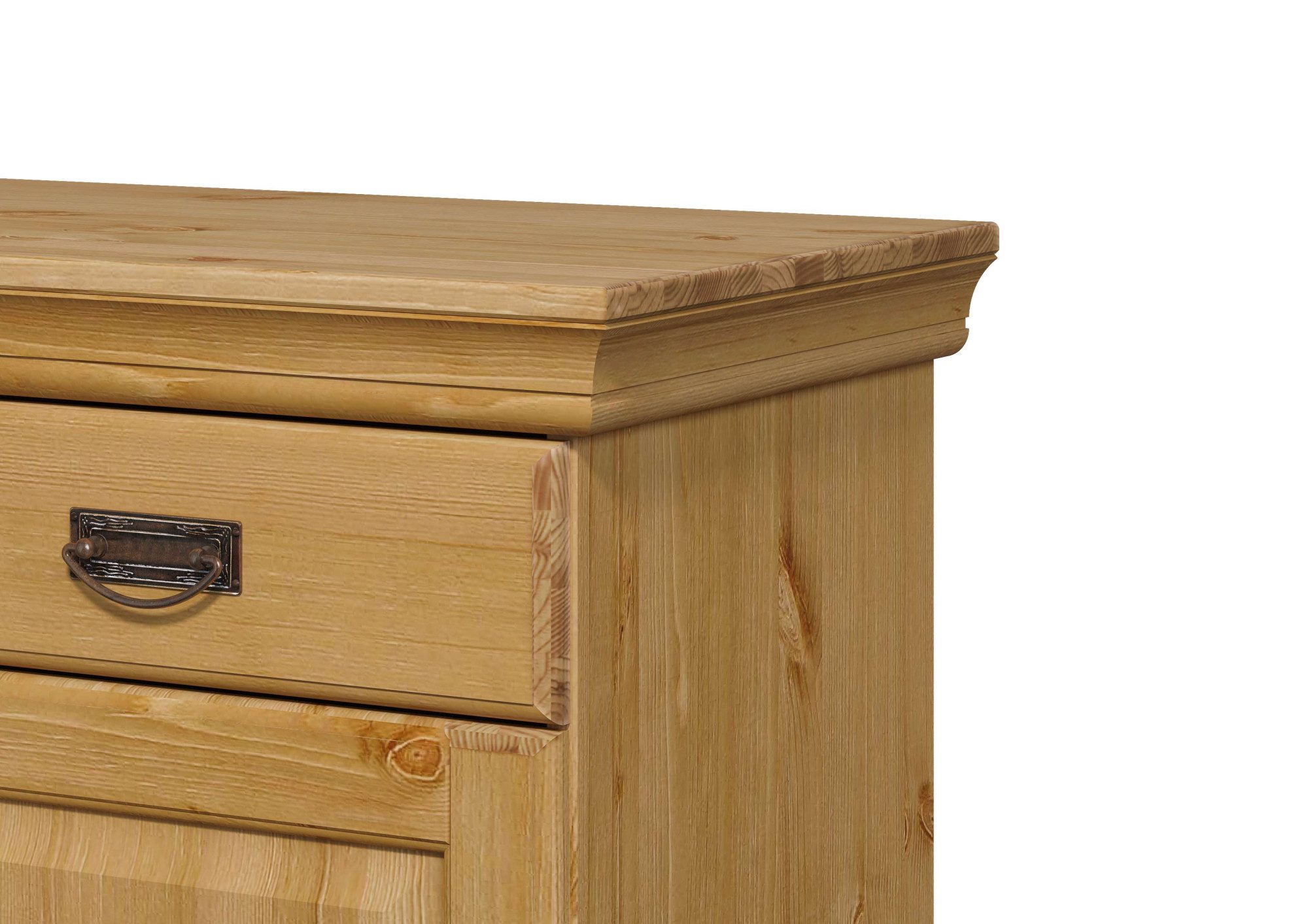 Home affaire Tv-meubel Rügen gecertificeerd massief hout, breedte 180 cm, in landhuisstijl