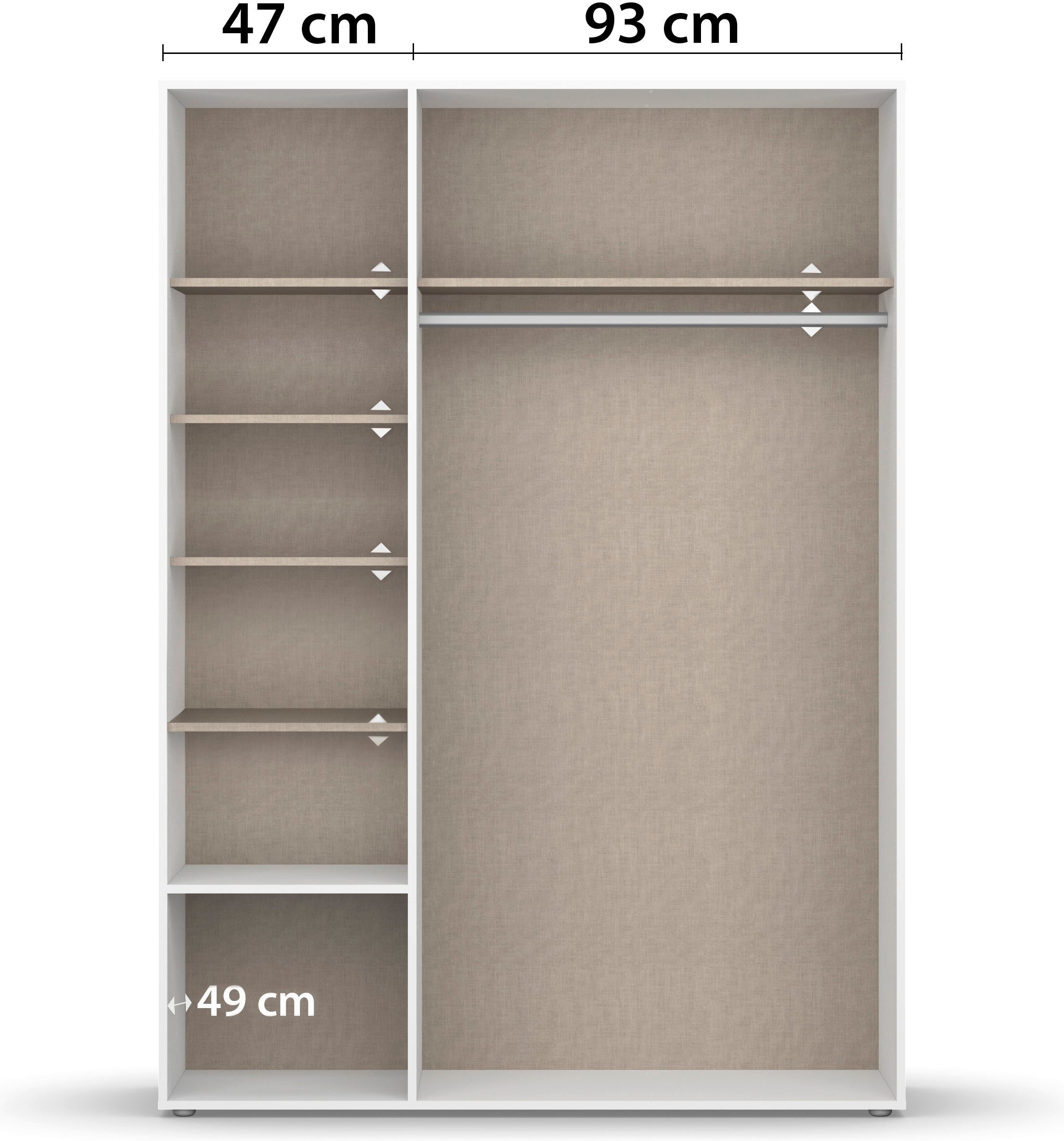rauch Draaideurkast Kledingkast Kast Garderobe Wasmand NARAI met Laden Greefaansluitingen voor een greeploze look TOPSELLER MADE IN GERMANY