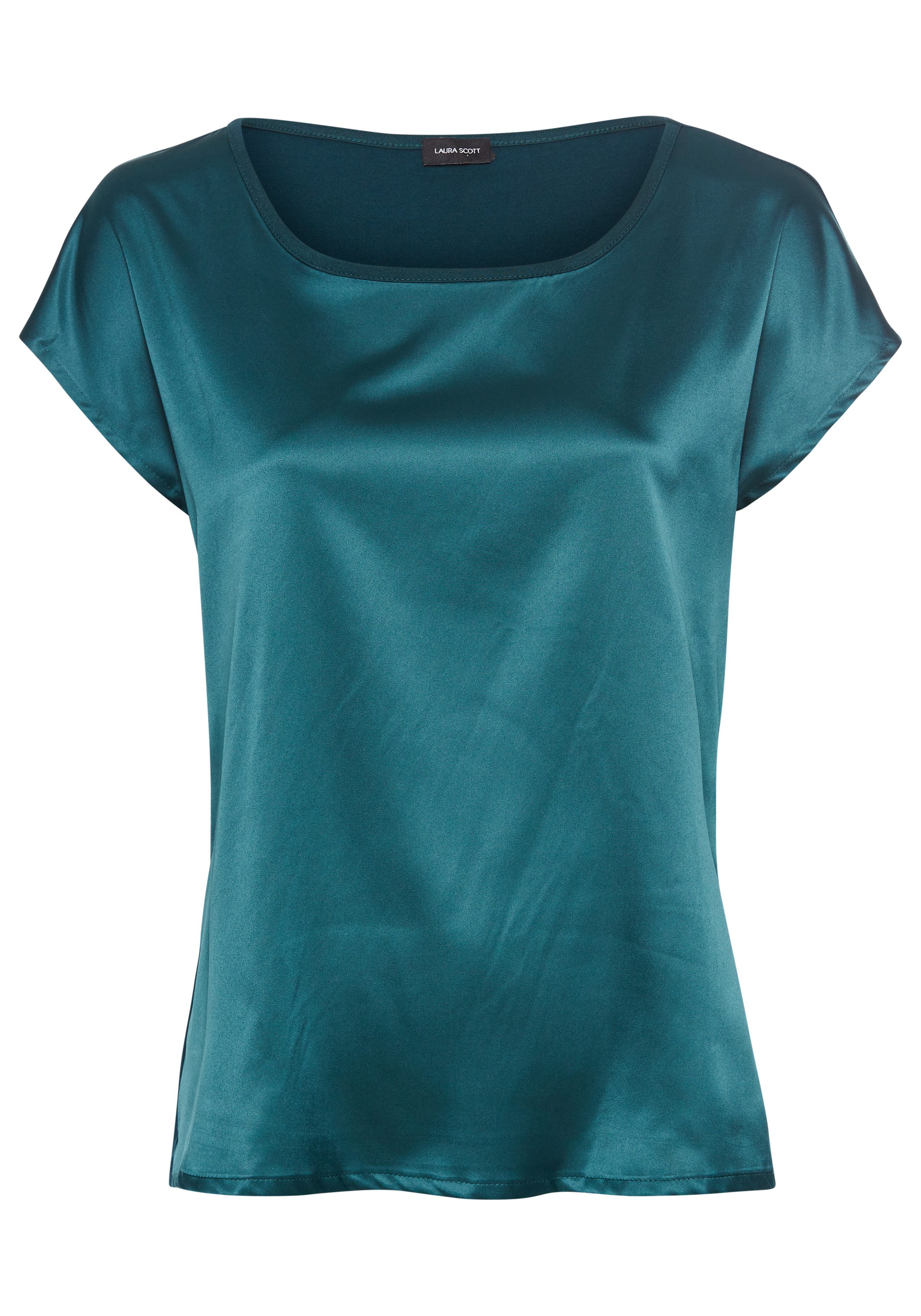Laura Scott Shirtblouse van satijn en jersey