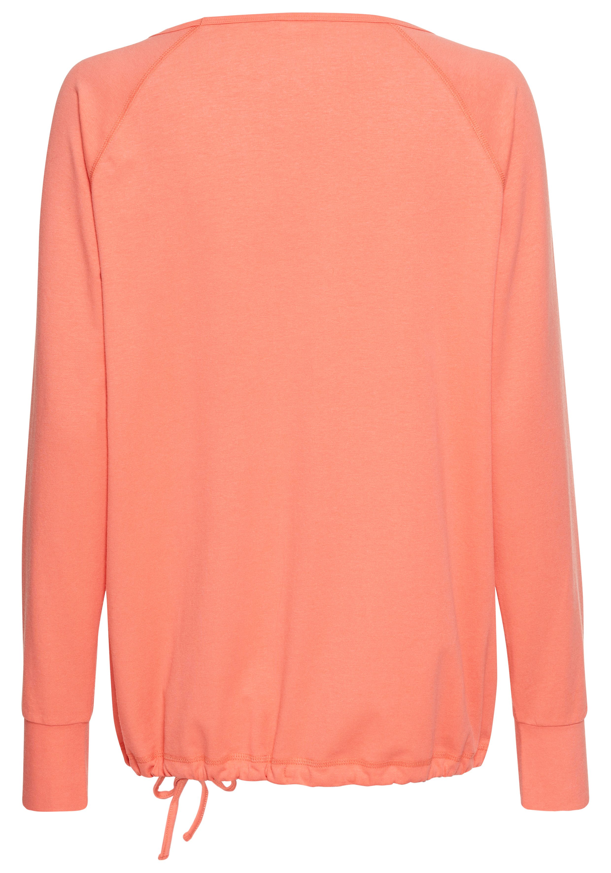 KangaROOS Shirt met lange mouwen Lange mouwen, voor kantoor en vrije tijd, van katoenmix