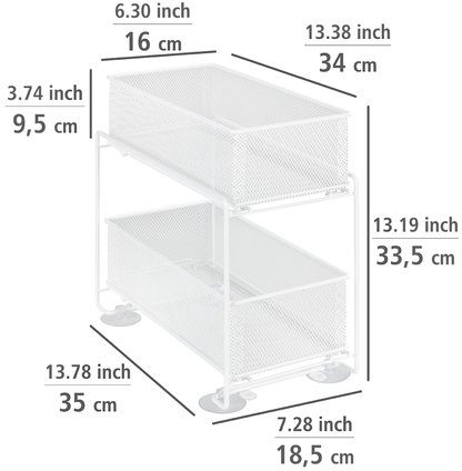 WENKO Keukenrek Model Gioma (complete set, 3 stuks)