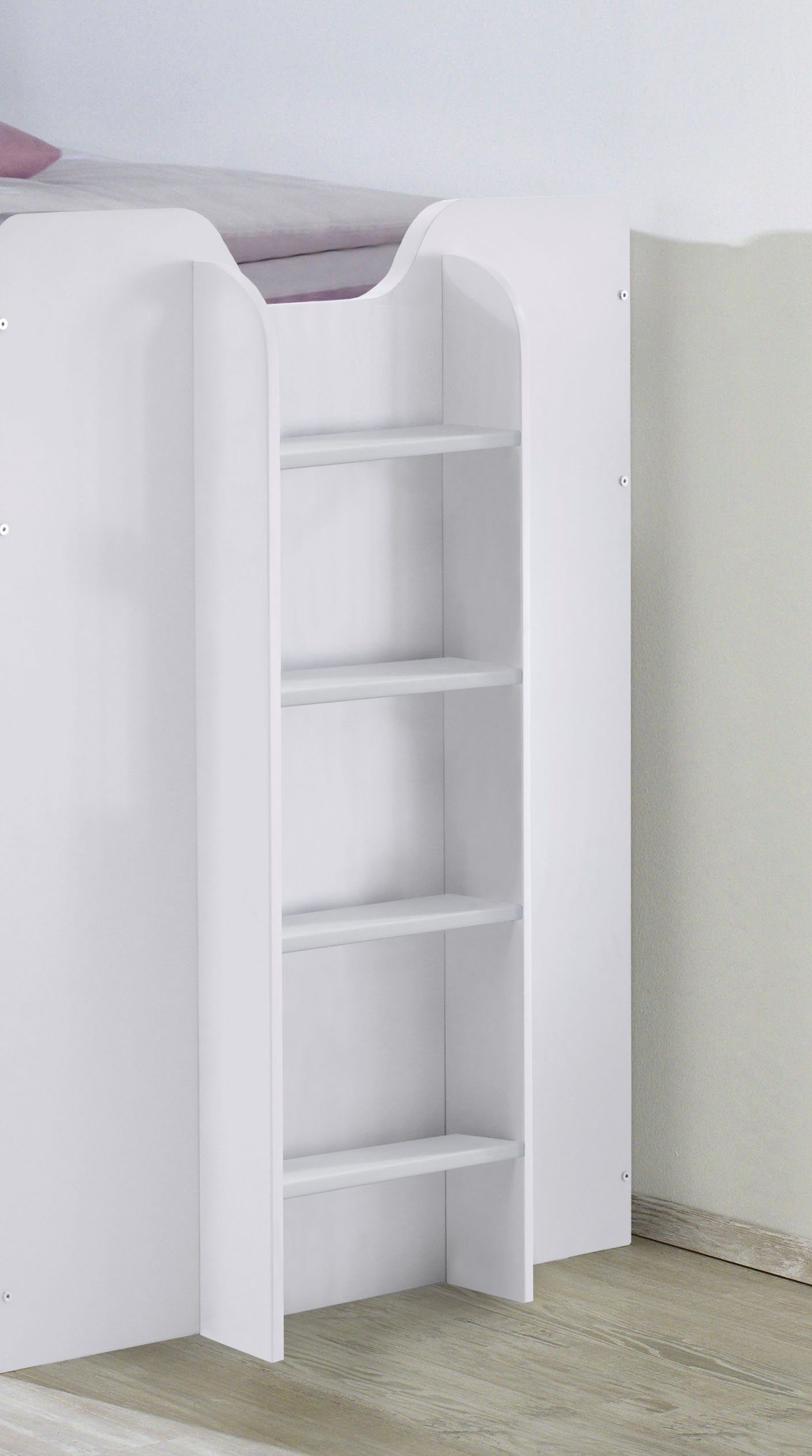 Relita Hoogslaper Ponny Ligoppervlak 90 x 200 cm, met valbeveiliging en opbergruimte, diverse kleuren