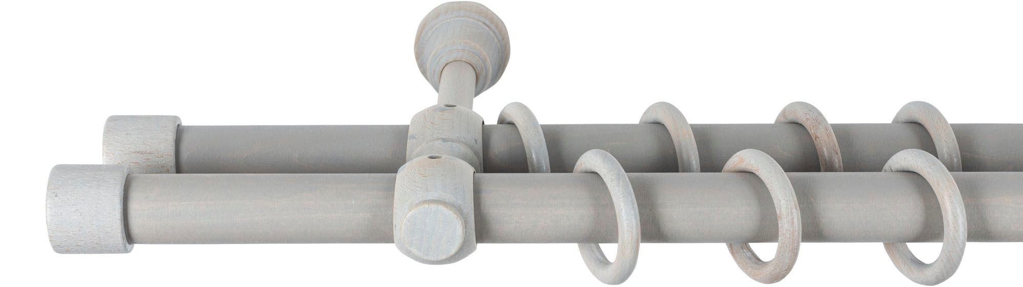SN DECO GROUP Gordijnroede Cafiro 28 mm, hout, verschillende lengtes en kleuren, compleet set
