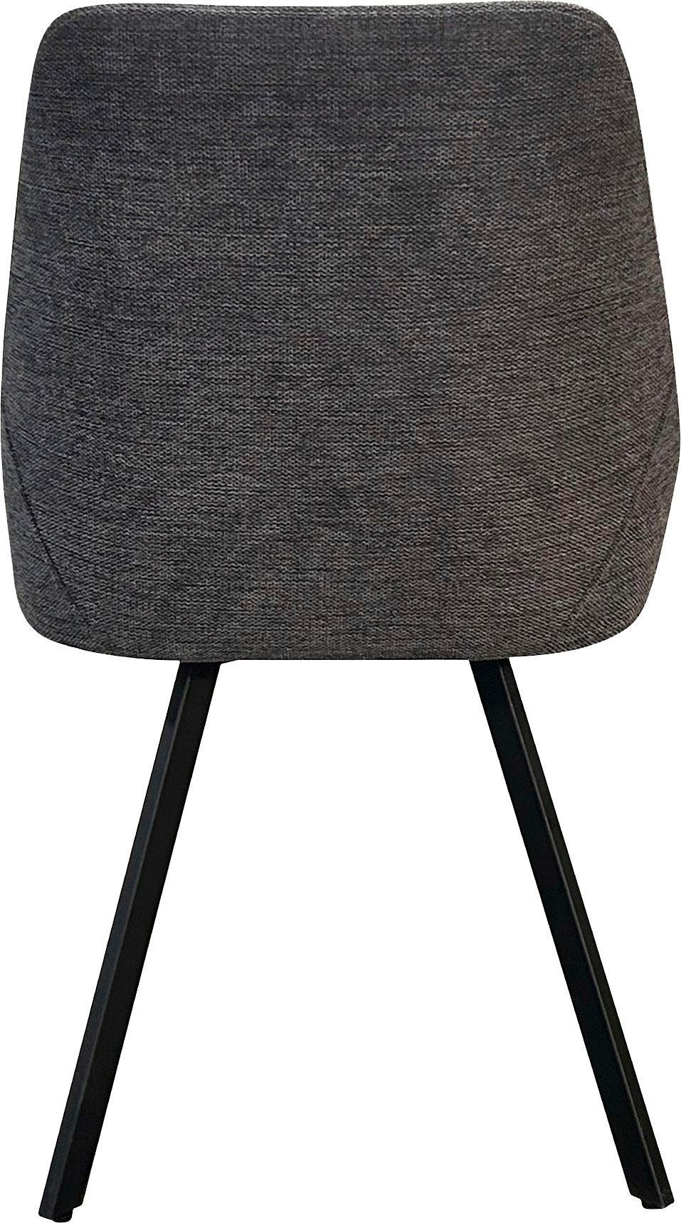 byLIVING Eetkamerstoel Jasper (2-stuks set) Zitkuip 360° draaibaar, zwart metaal, keukenstoel, diverse bekleding (set)
