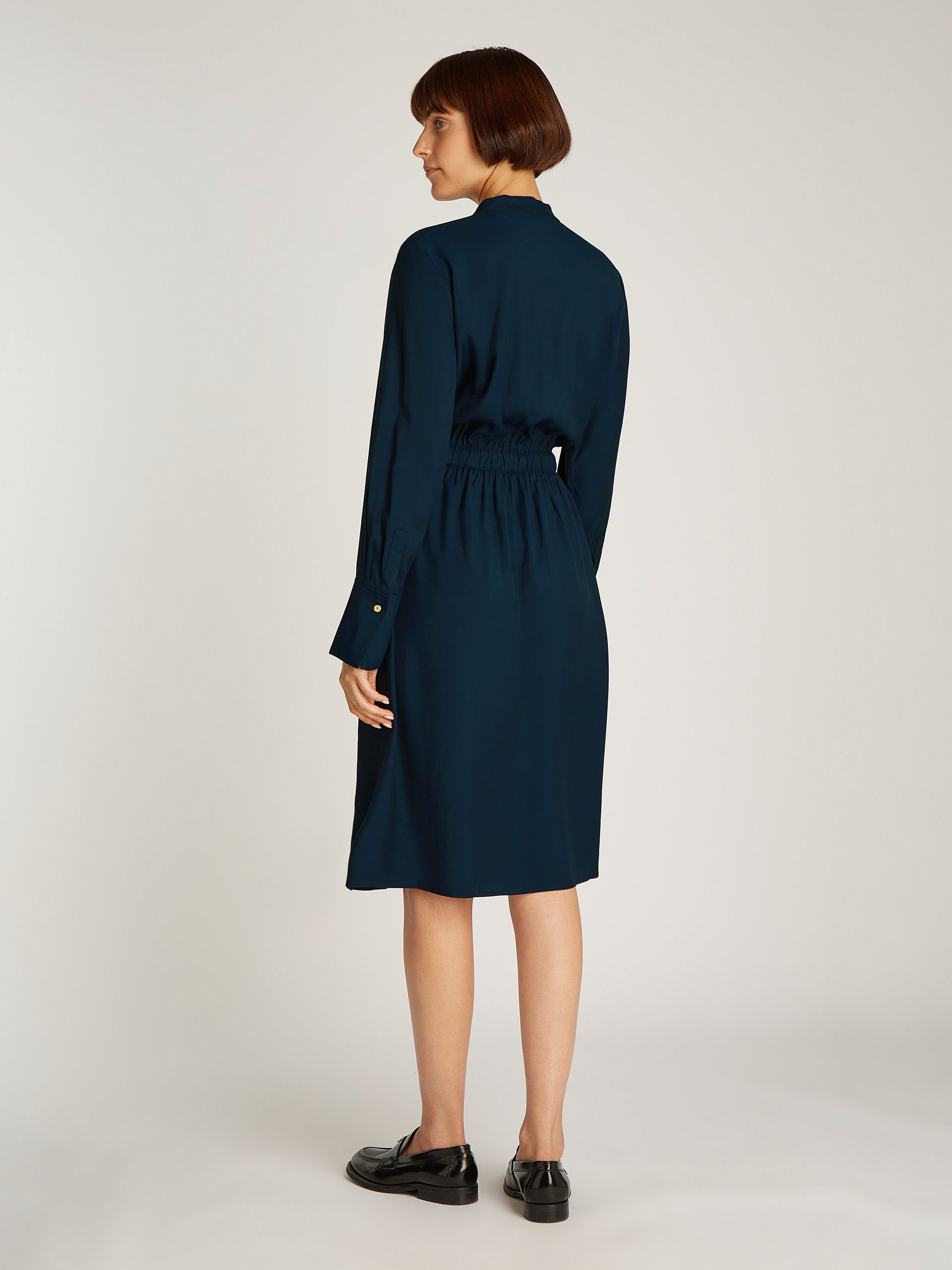 Tommy Hilfiger Blousejurk SOFT VIS COLARLESS SHIRT DRESS