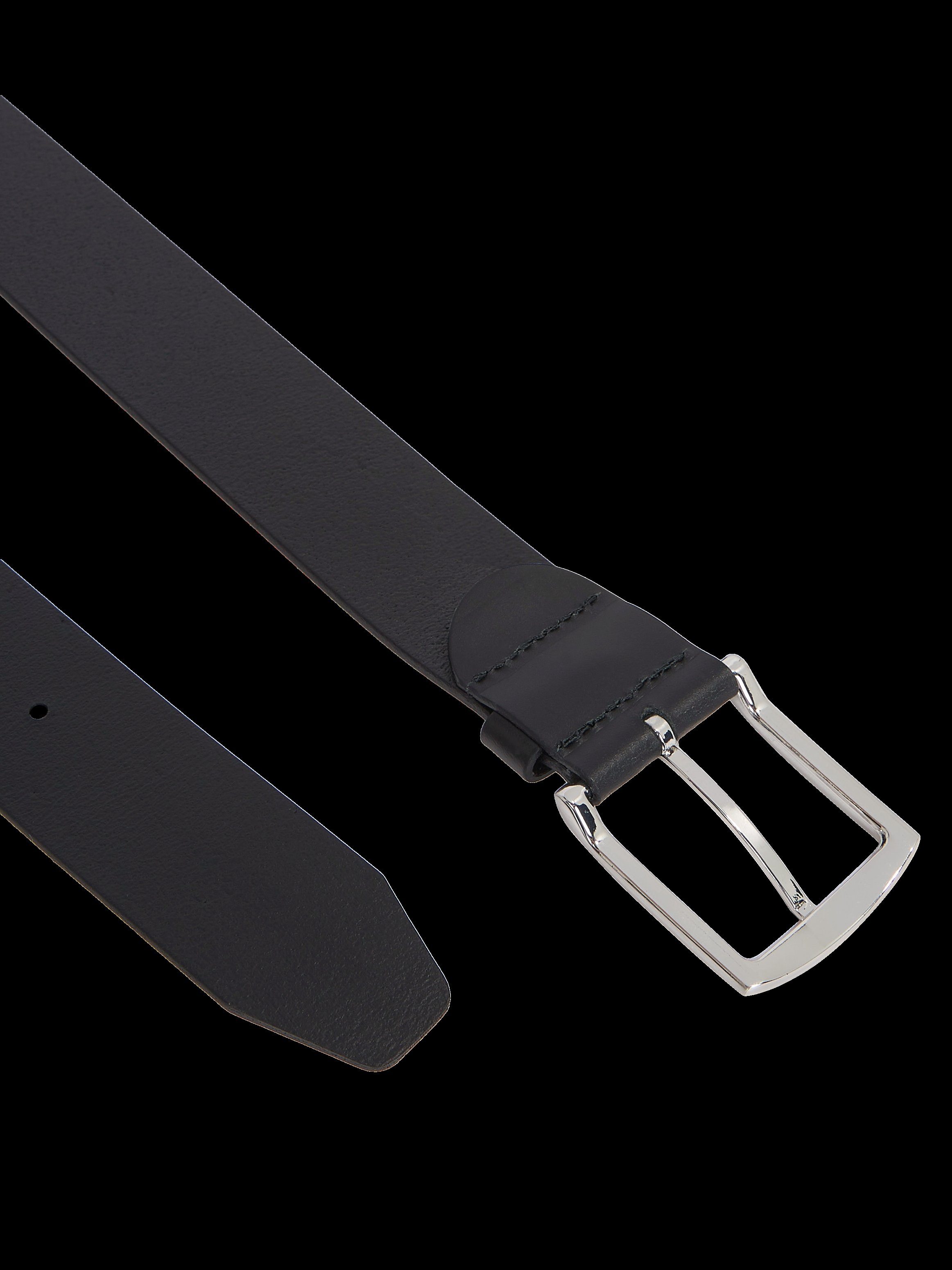 Tommy Hilfiger Leren riem New Denton 4 cm NEW DENTON RIEM met vlag-logo lus