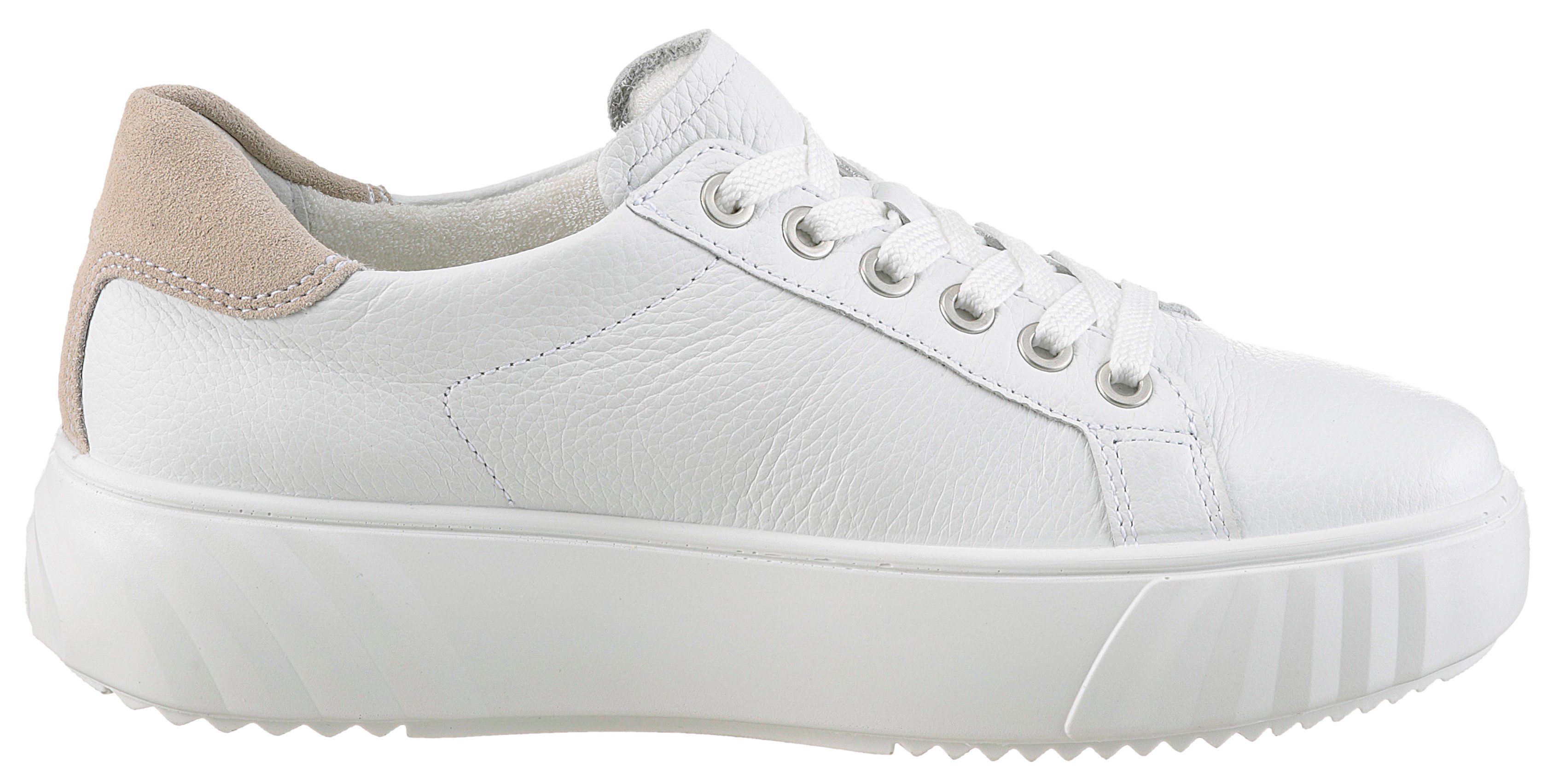 Ara Plateausneakers Monaco , vrijetijdsschoen, lage schoen, veterschoen, met verwisselbaar voetbed, h-breedte