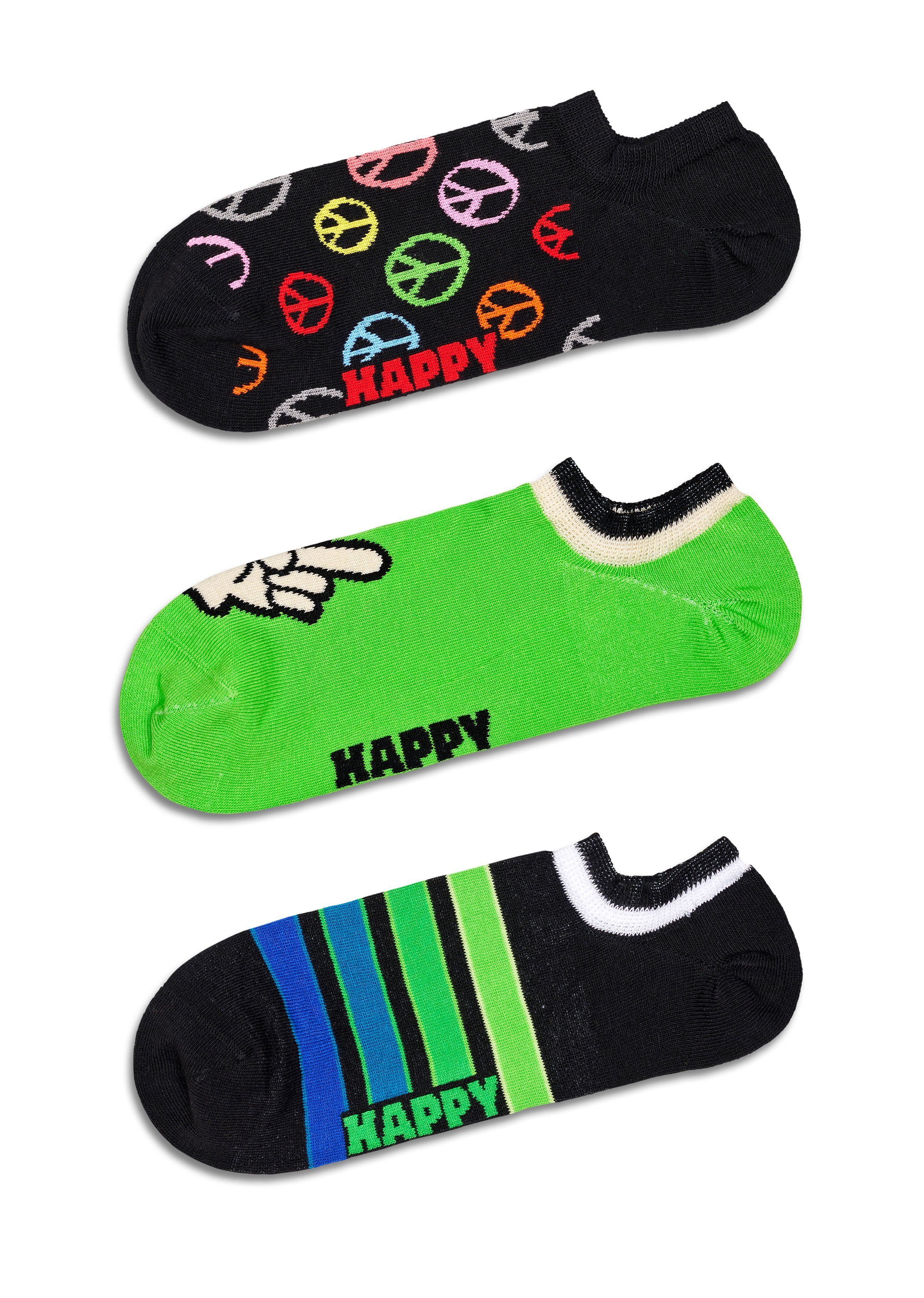 Happy Socks Sneakersokken (set 3 paar)