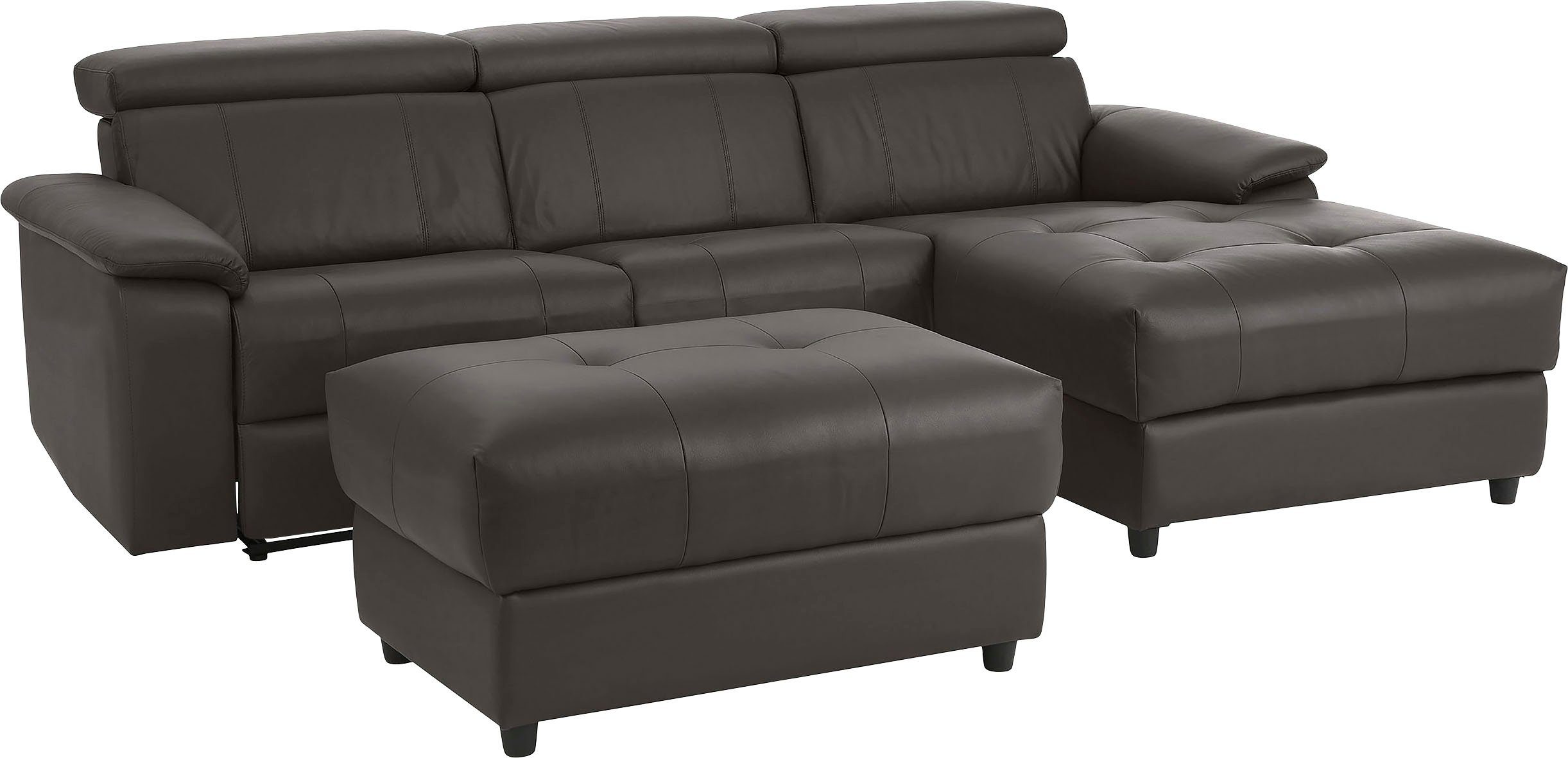 Home affaire Hoekbank Binado, L-vorm, met handmatige of elektrische relaxfunctie met usb-aansluiting
