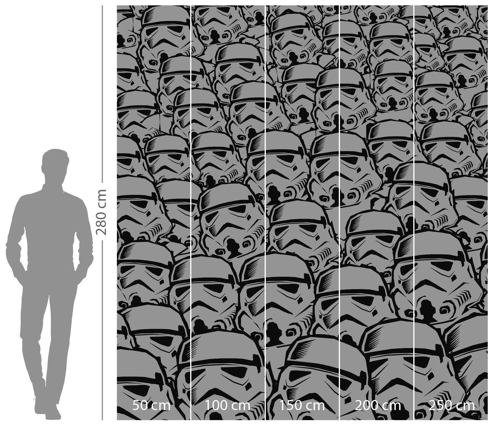 Komar Vliesbehang Star Wars Stormtrooper Swarm