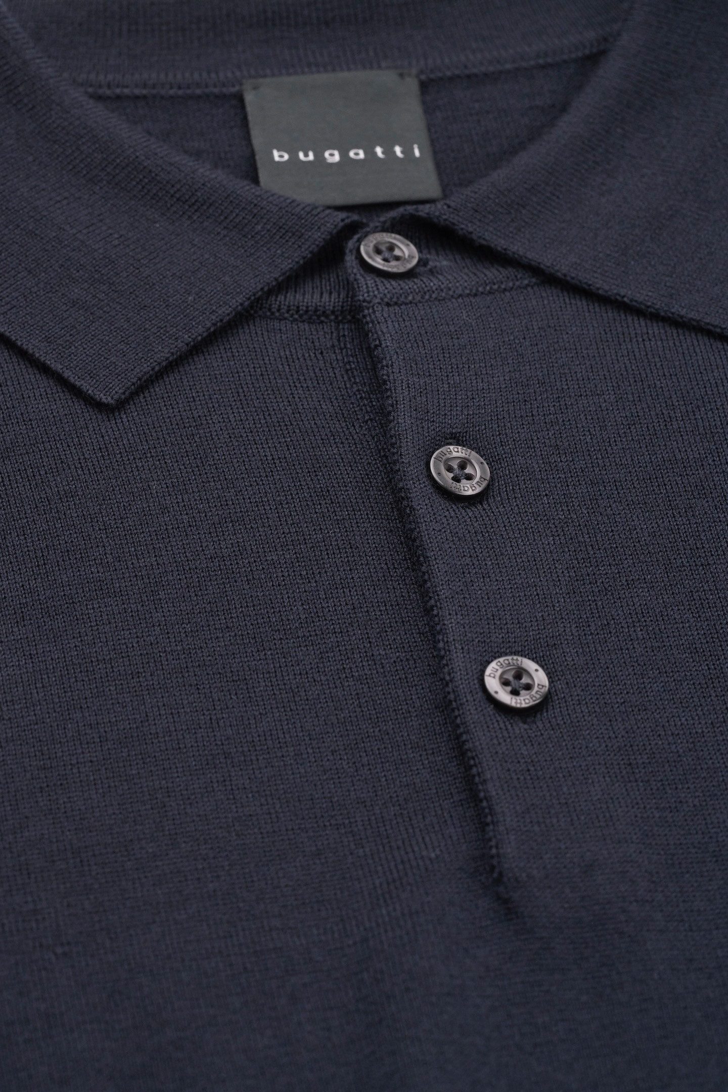 Bugatti Poloshirt met lange mouwen in een moderne look