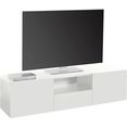 borchardt moebel tv-meubel sophia breedte 139 cm met 1 lade, staand en hangend wit