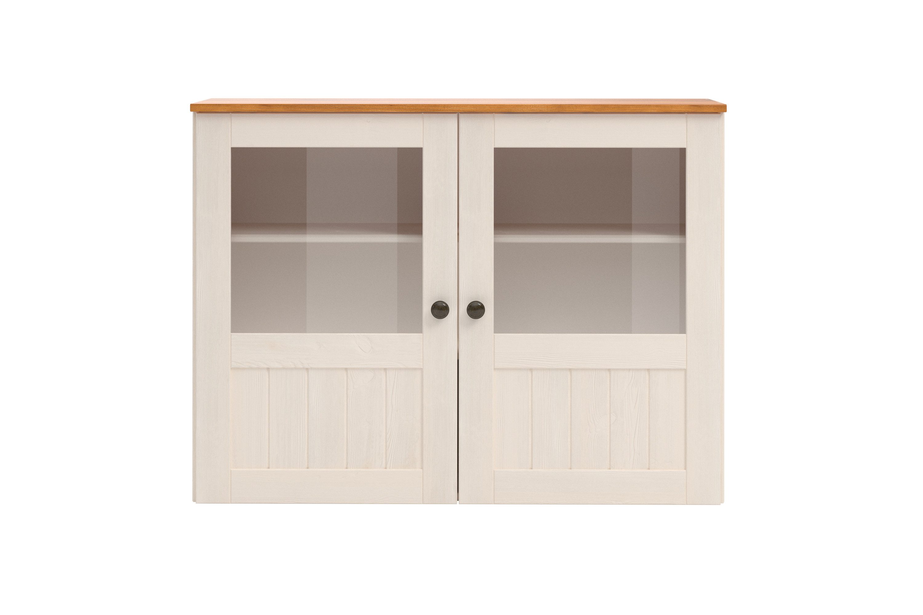 Home affaire Hangkast Alby2 Met metalen grepen en glazen deuren, breedte 100 cm