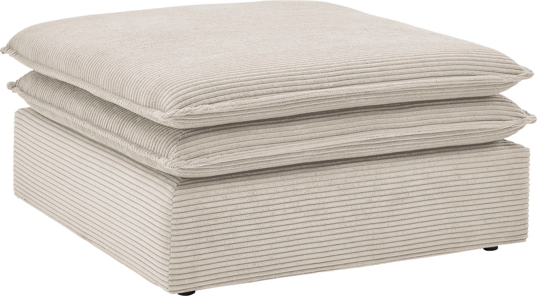 Places of Style Hocker PIAGGE Hoogwaardige cord, passend bij de loveseat PIAGGE
